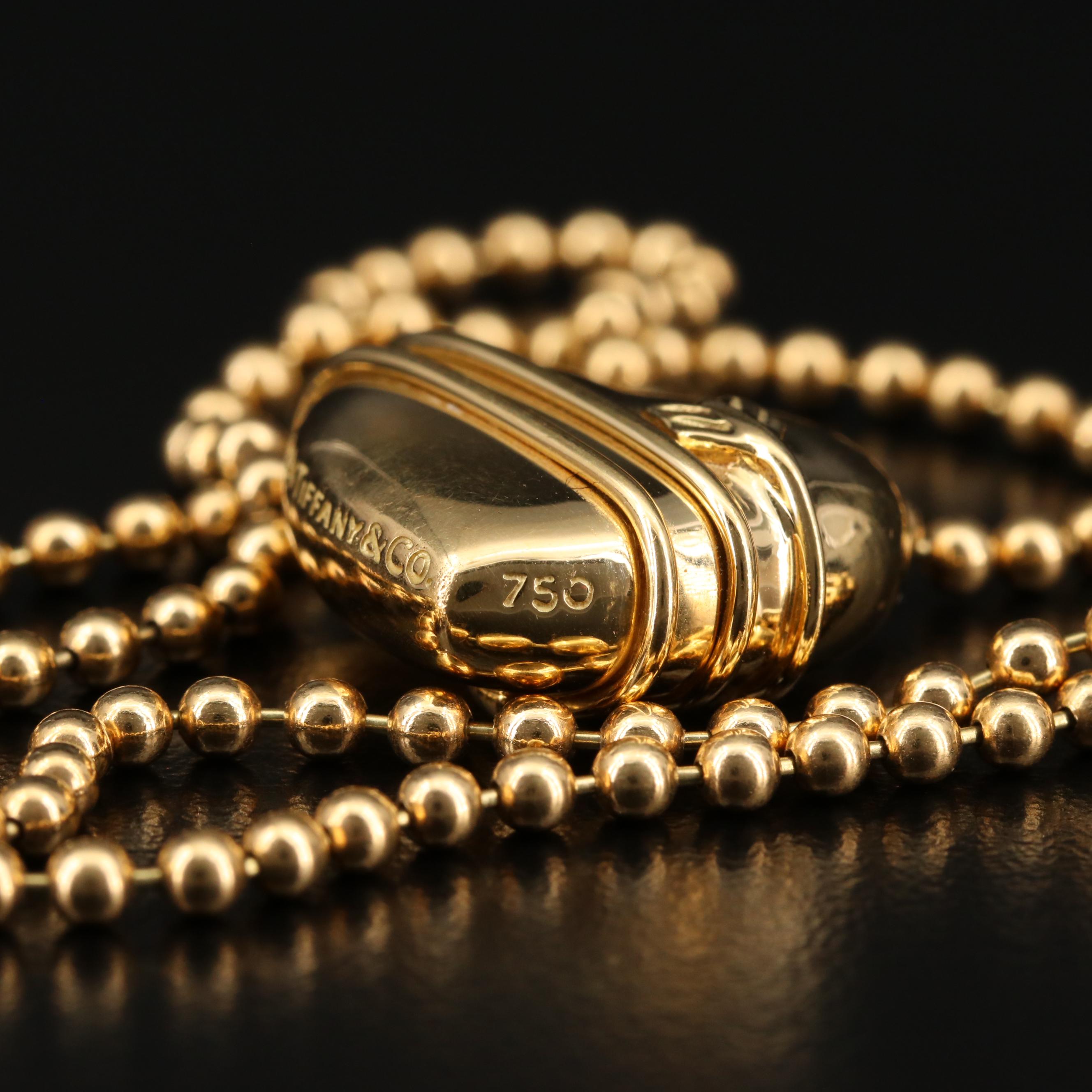 Tiffany & Co. "Cupids Arrow" 18K Heart Necklace