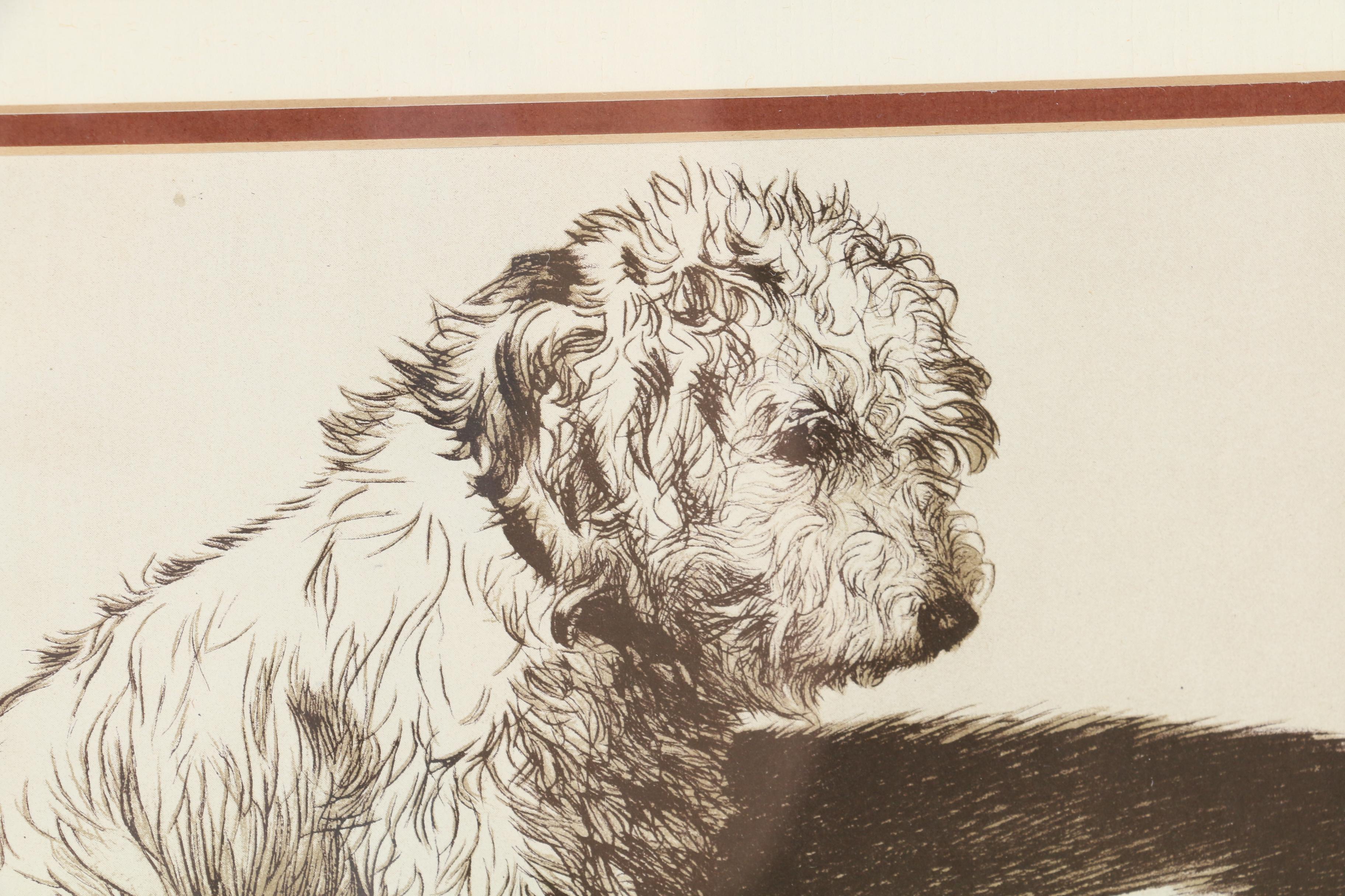 Diana Thorne Halftone "The Inconsolable" for "Real Tales of Real Dogs", 1935