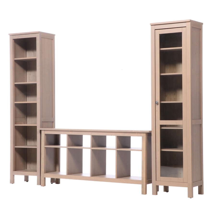 IKEA Contemporary 3-Piece Bookcase Shelving Unit