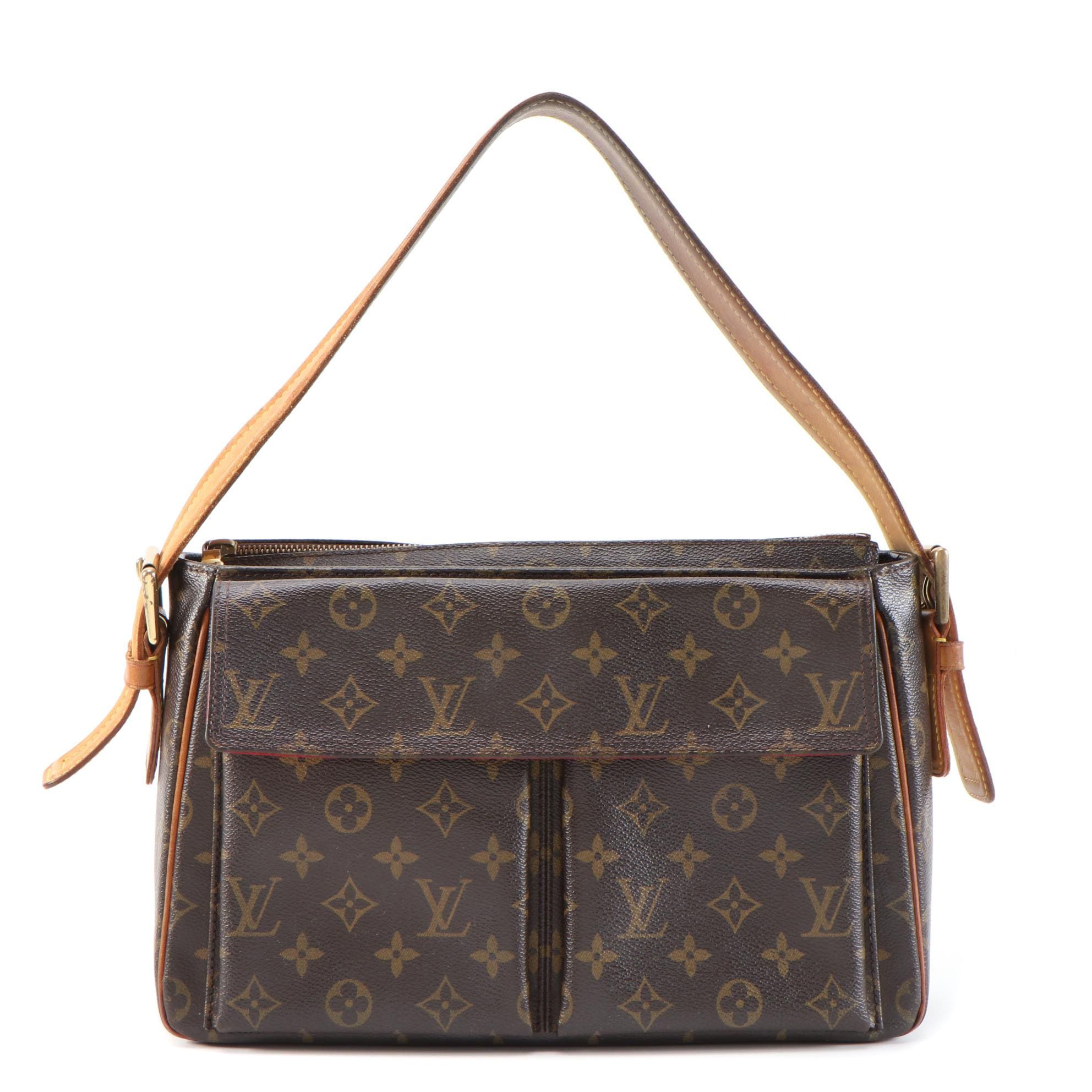 Louis Vuitton Viva Cite GM Shoulder Bag in Monogram Canvas and Vachetta Leather