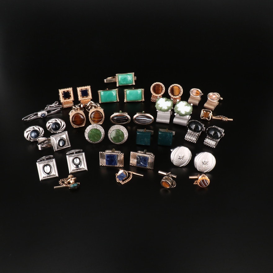 Vintage Cufflinks Assortment featuring Wrap-A-Round by Danté