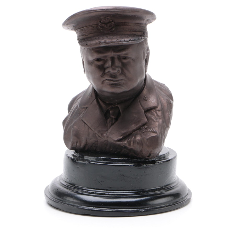 Heritage Sculptures Cold Cast Bronze Winston Churchill Bust