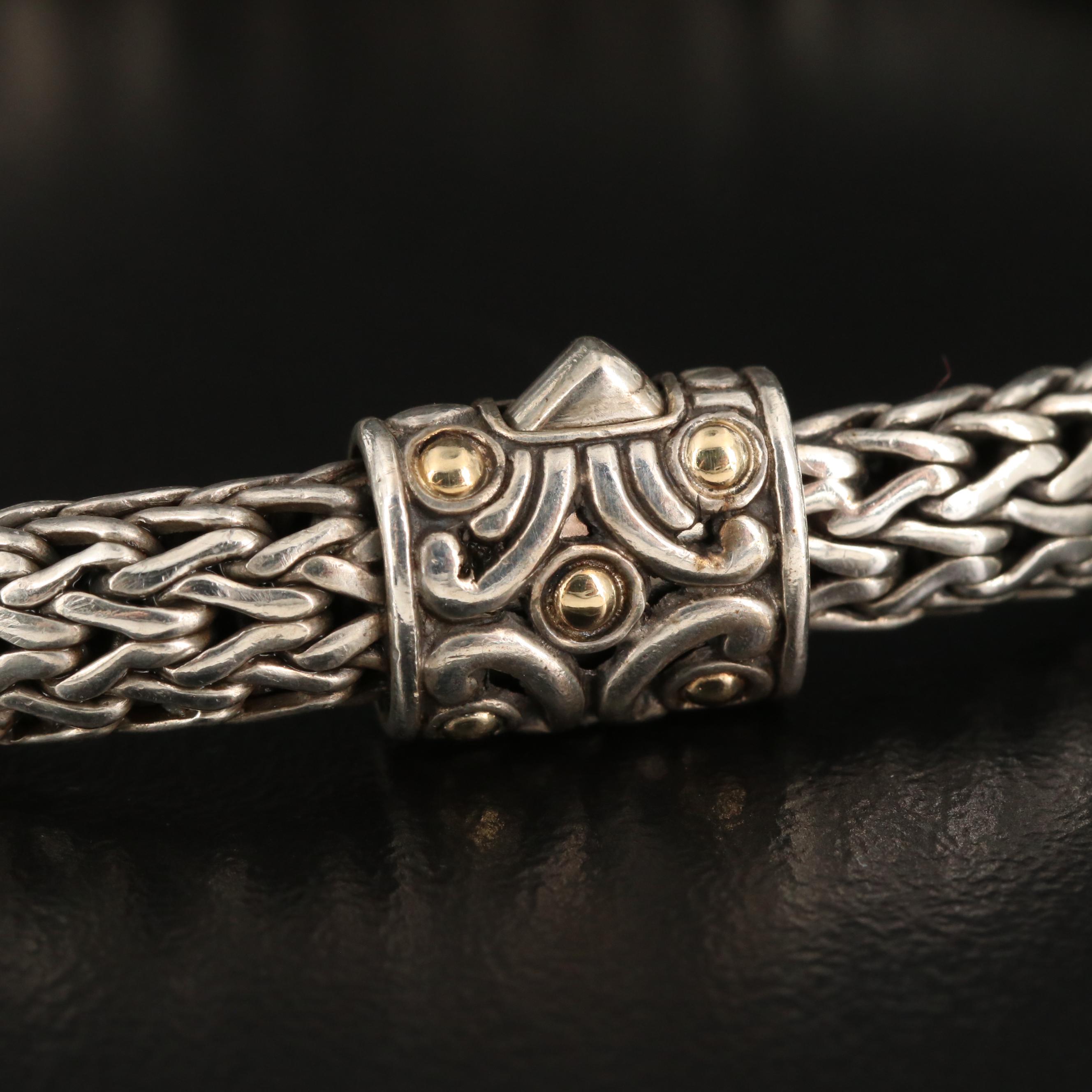 John Hardy Sterling Silver Pearl Bracelet with 18K Accents