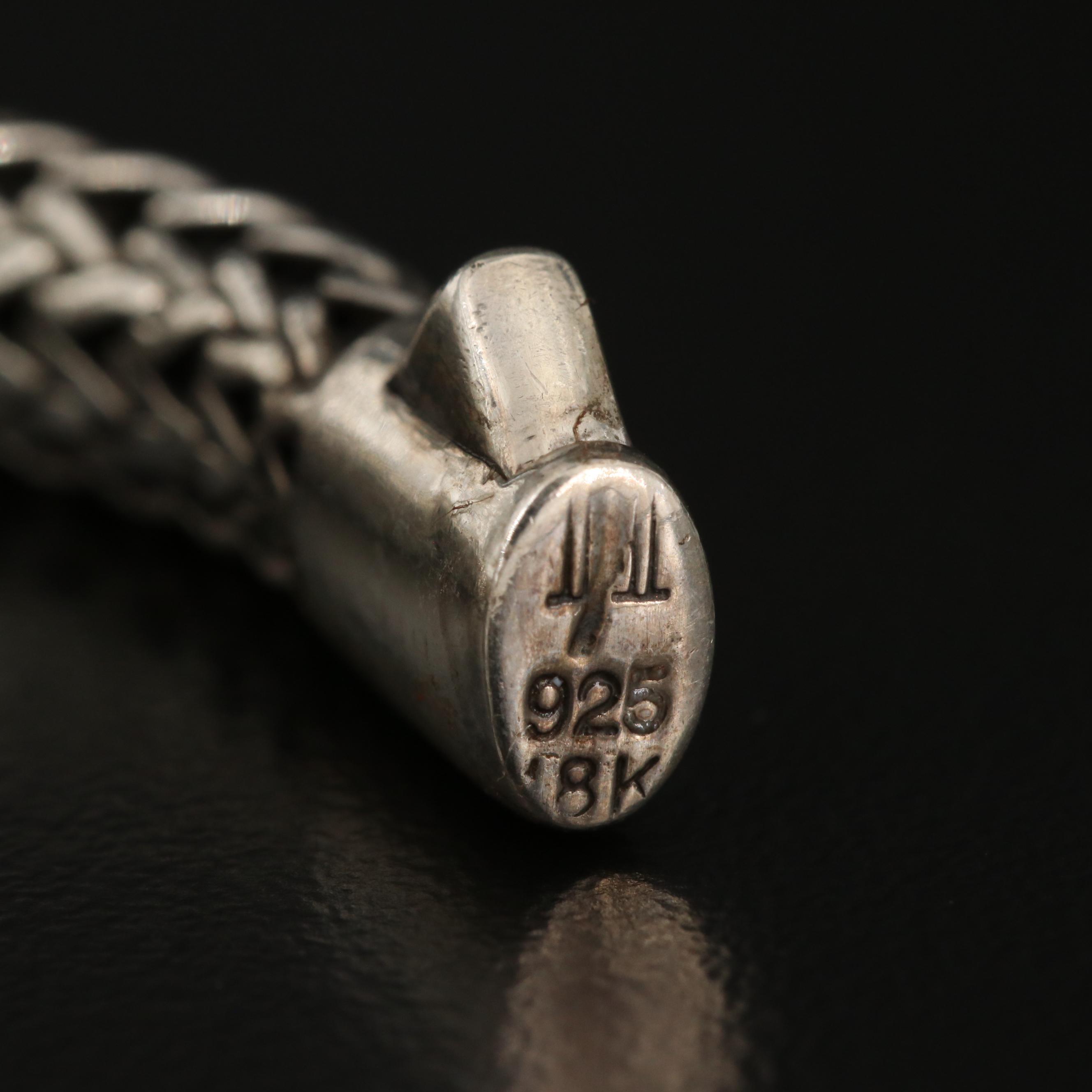 John Hardy Sterling Silver Pearl Bracelet with 18K Accents