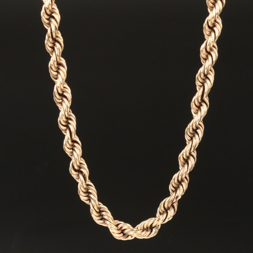 10K French Rope Link Chain