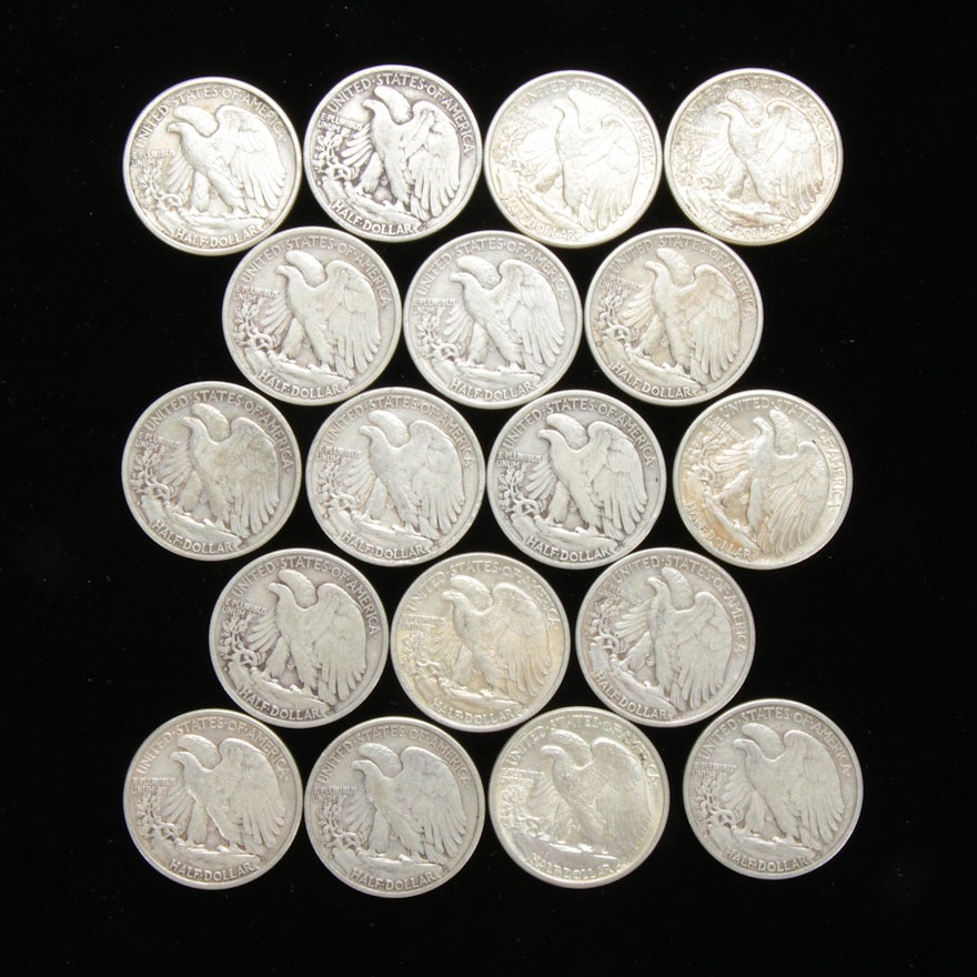 United States Silver Walking Liberty Half Dollars, 1934 - 1943