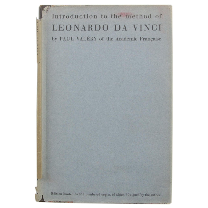 1929 Limited Edition "Introduction to the Method of Leonardo Da Vince" by Valéry