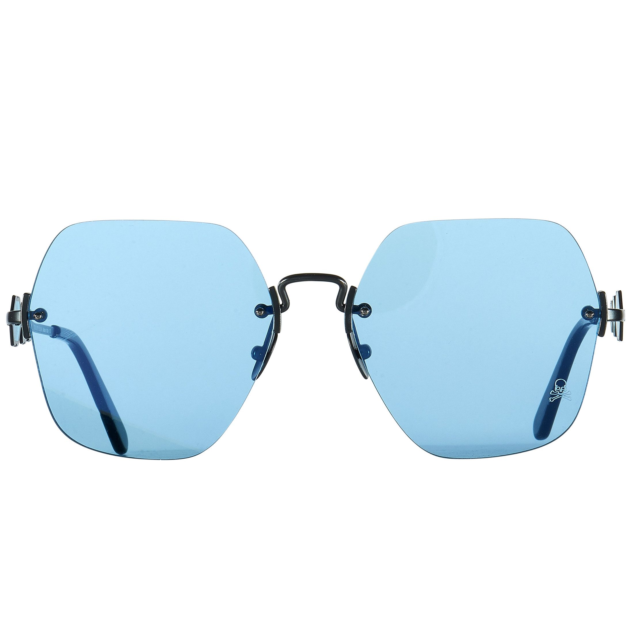 Philipp Plein Statement Blue Sunglasses