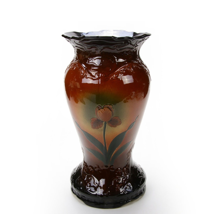 American Art Pottery Umbrella Stand, Early 20th Century