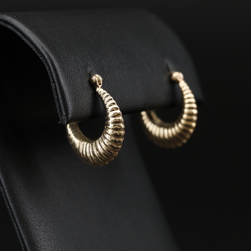 14K Hoop Earrings