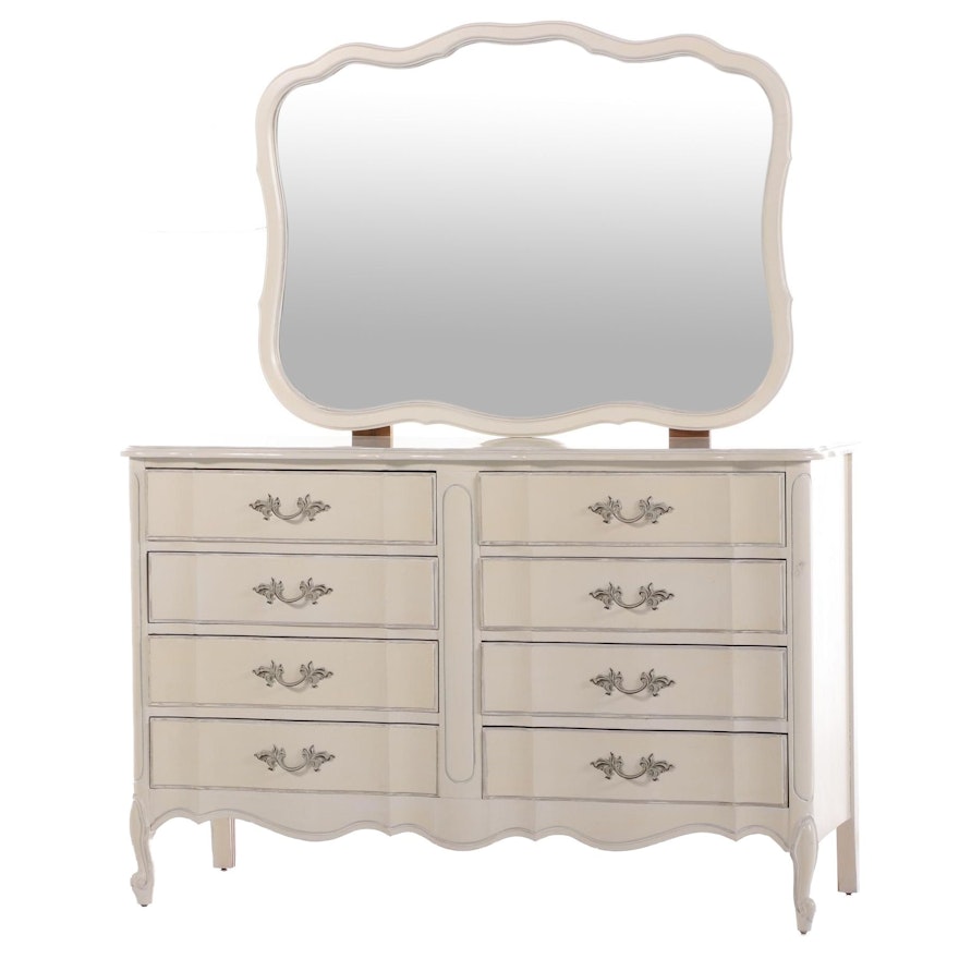 Drexel Painted French Provincial Style Chest of Drawers