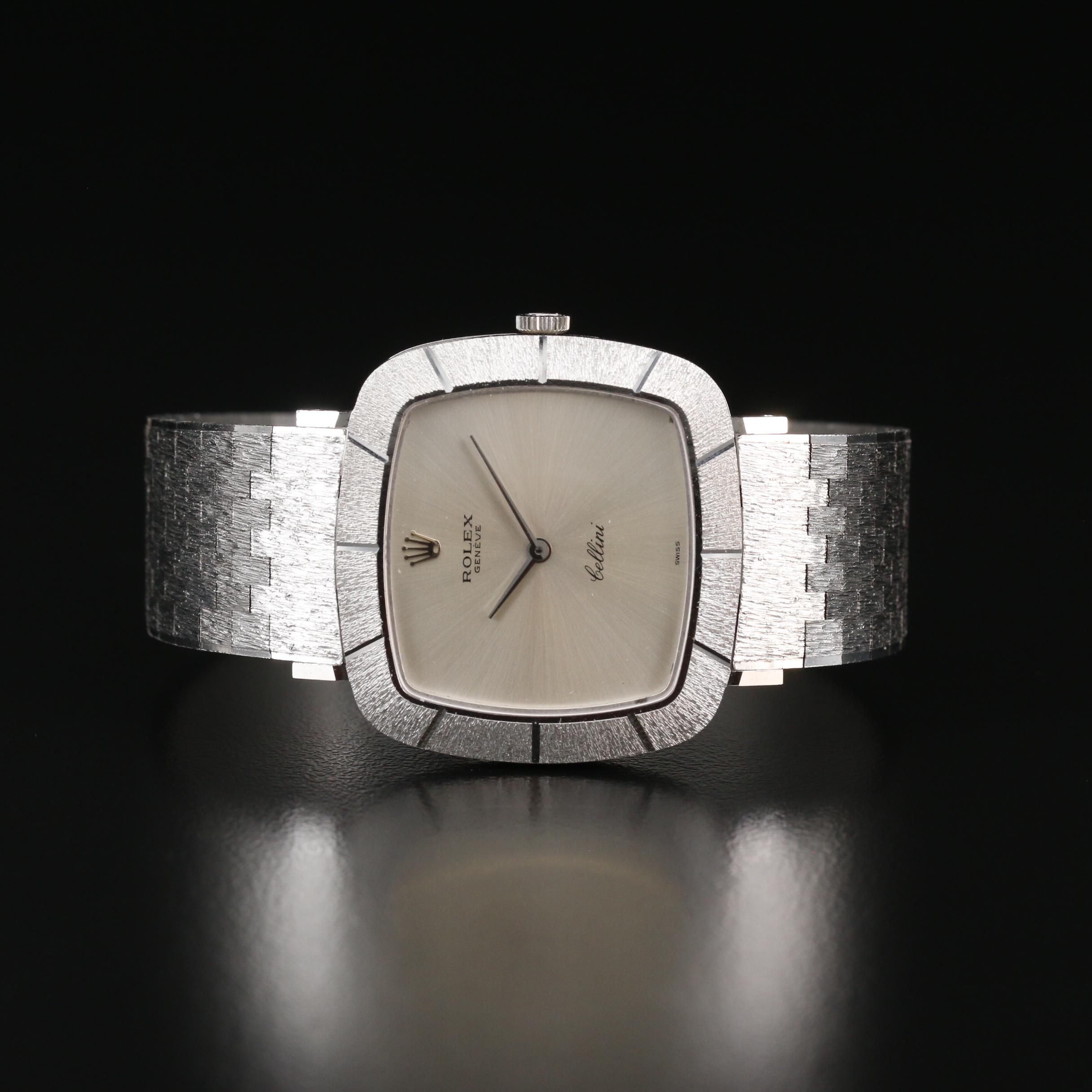 Rolex Cellini 18K Gold Stem Wind Watch, Circa 1970