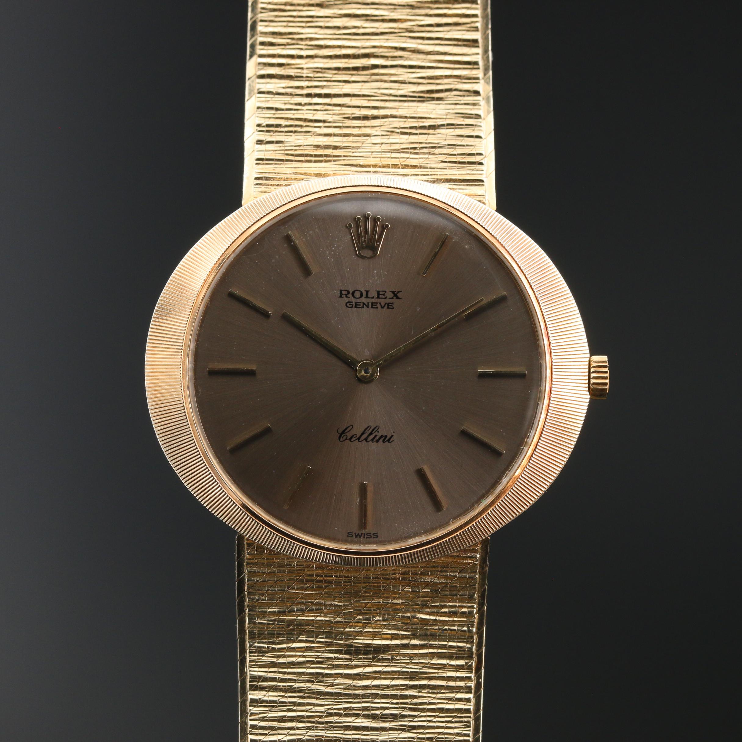 14K Rolex Cellini Stem Wind Watch