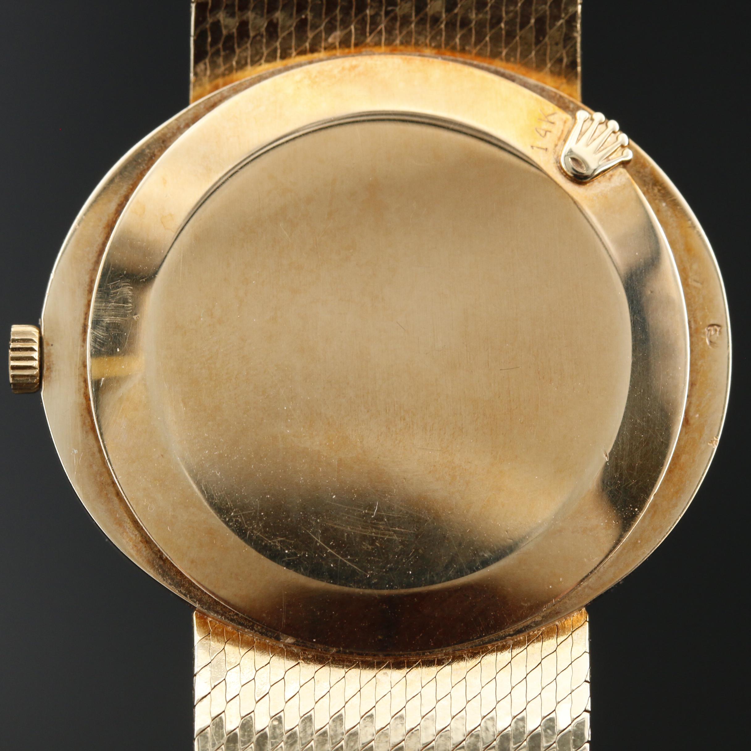 14K Rolex Cellini Stem Wind Watch