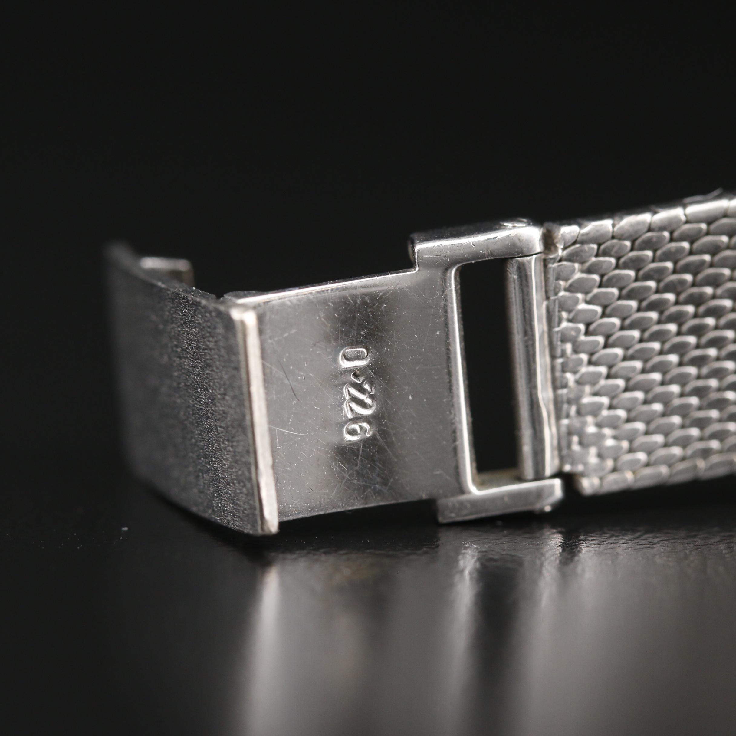 Rolex Cellini 18K White Gold Stem Wind Watch, Circa 1975