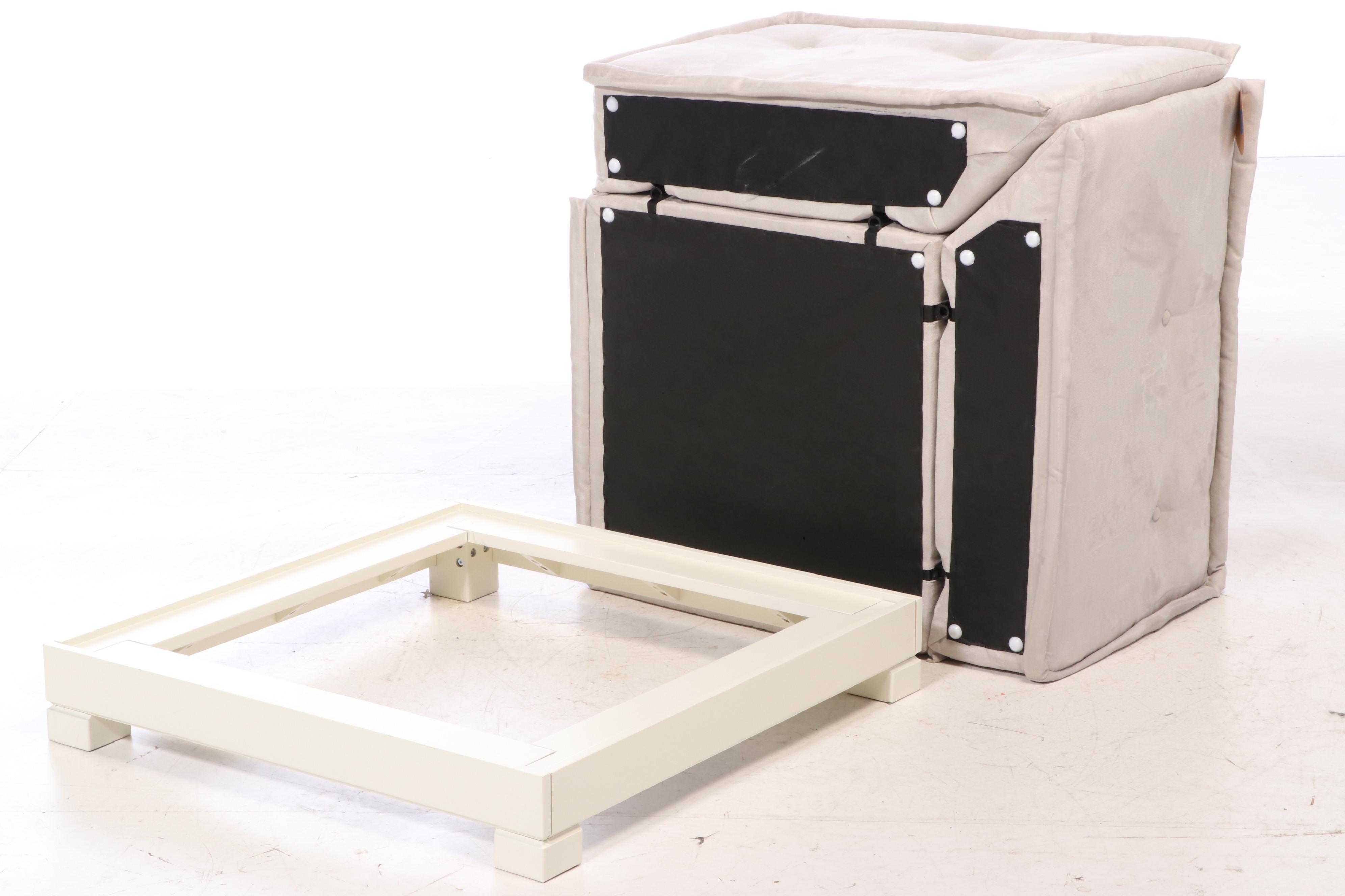 Pottery Barn Teen "Cushy Lounge" Three-Piece Upholstered Sectional Sofa