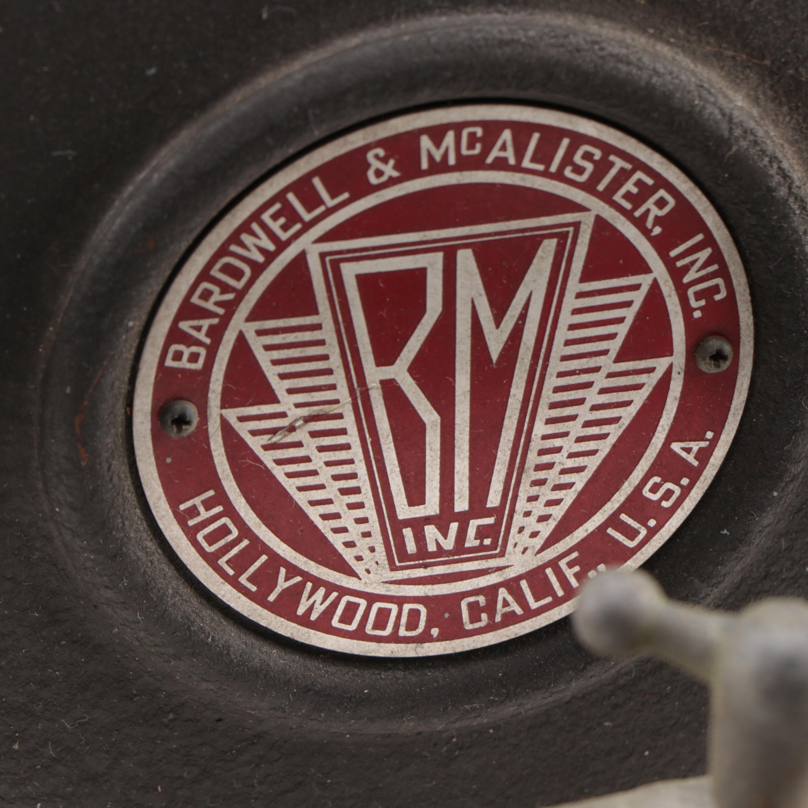 Bardwell & McAlister Film Studio Keg-Lite, Mid-20th Century