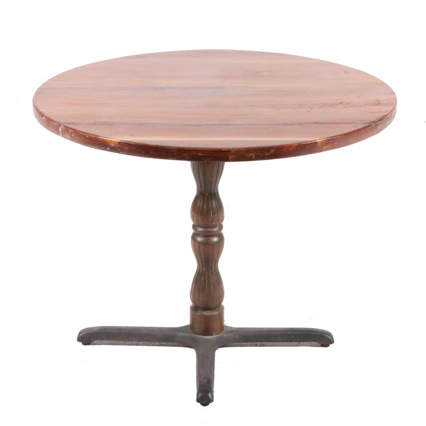 Maple Finish Pub Table, Late 20th Century