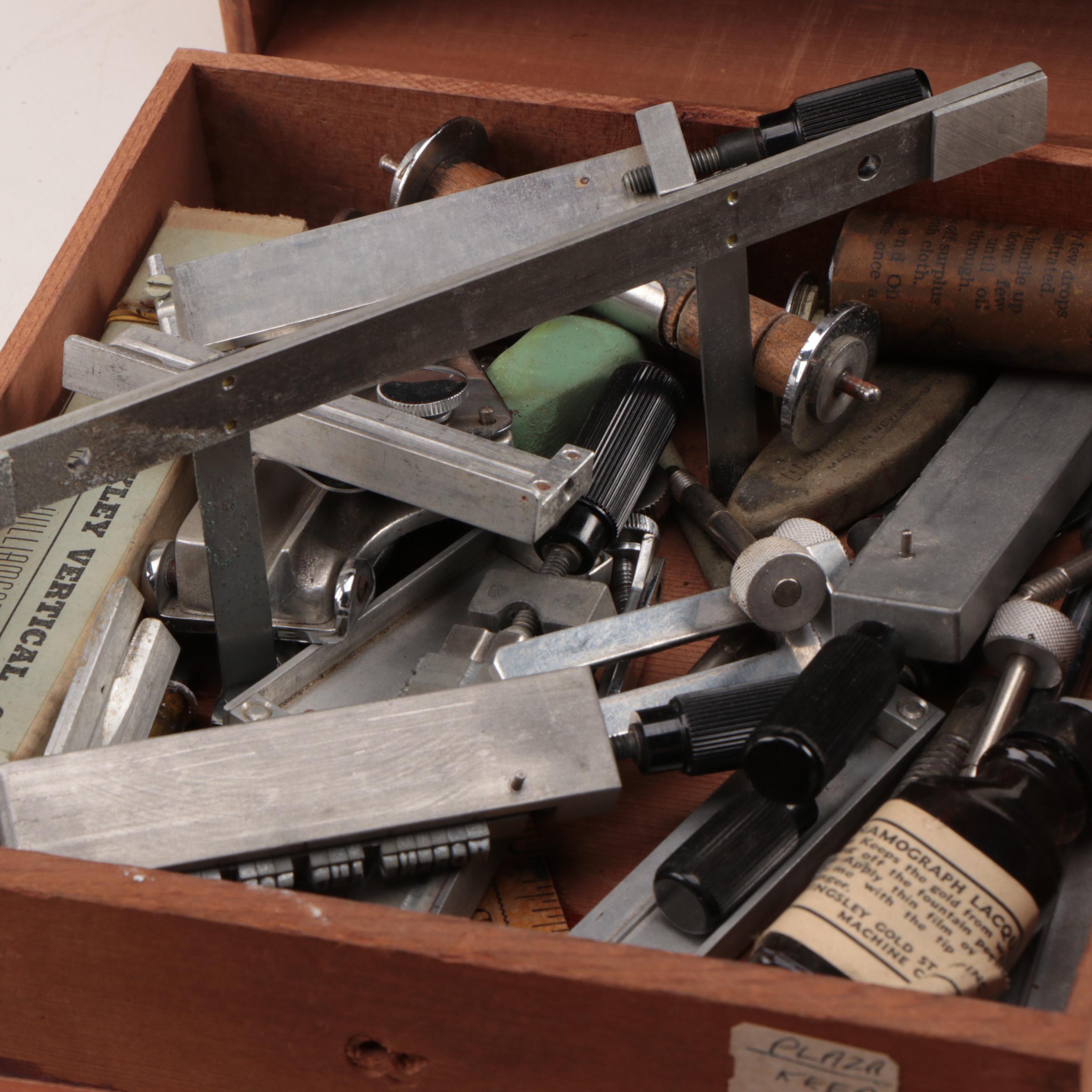 Kingsley 18pt, 14pt, and Garamond Hot Stamp Letterpress Type Collection