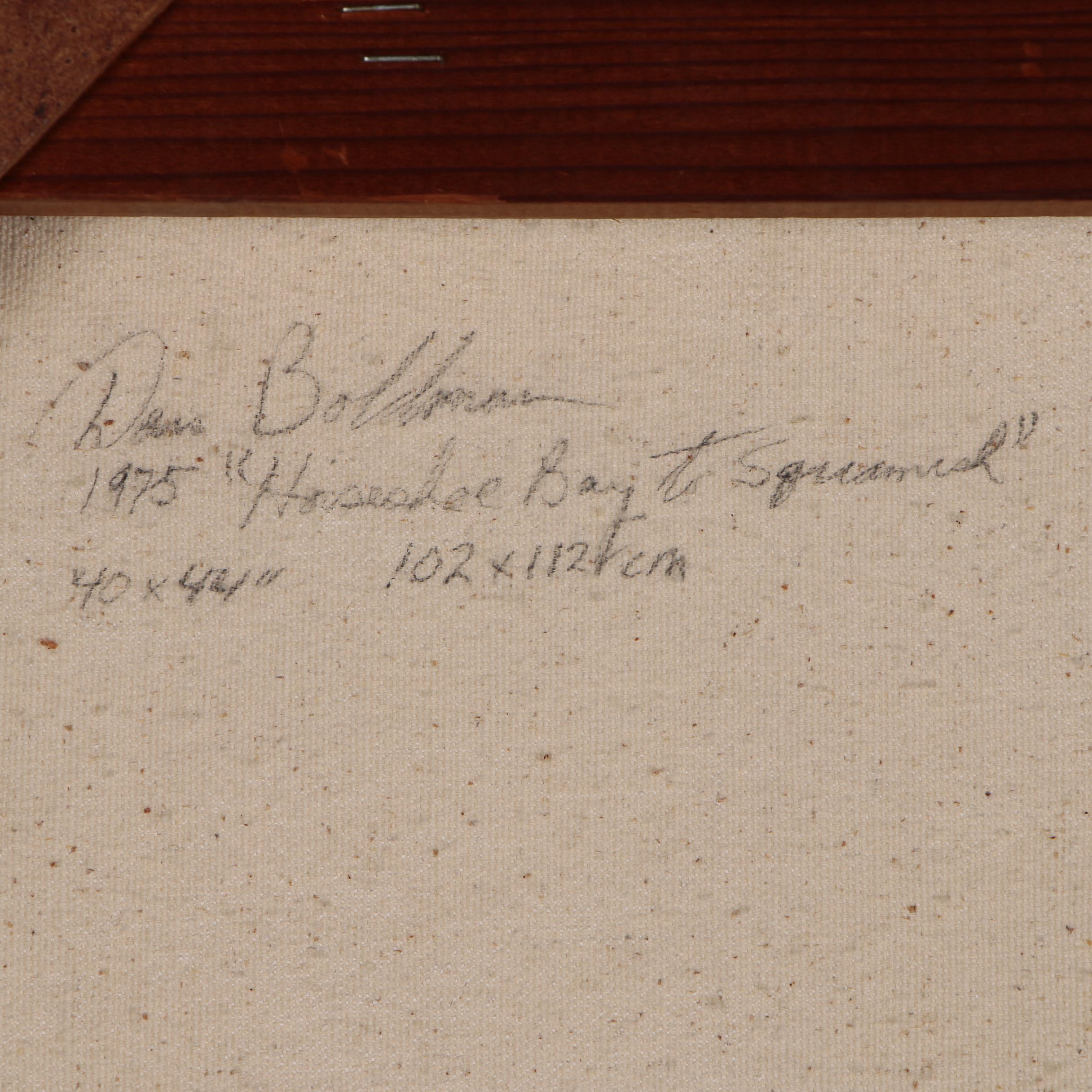 Dan Boldman Oil Painting "Horseshoe Bay to Squamish," 1975