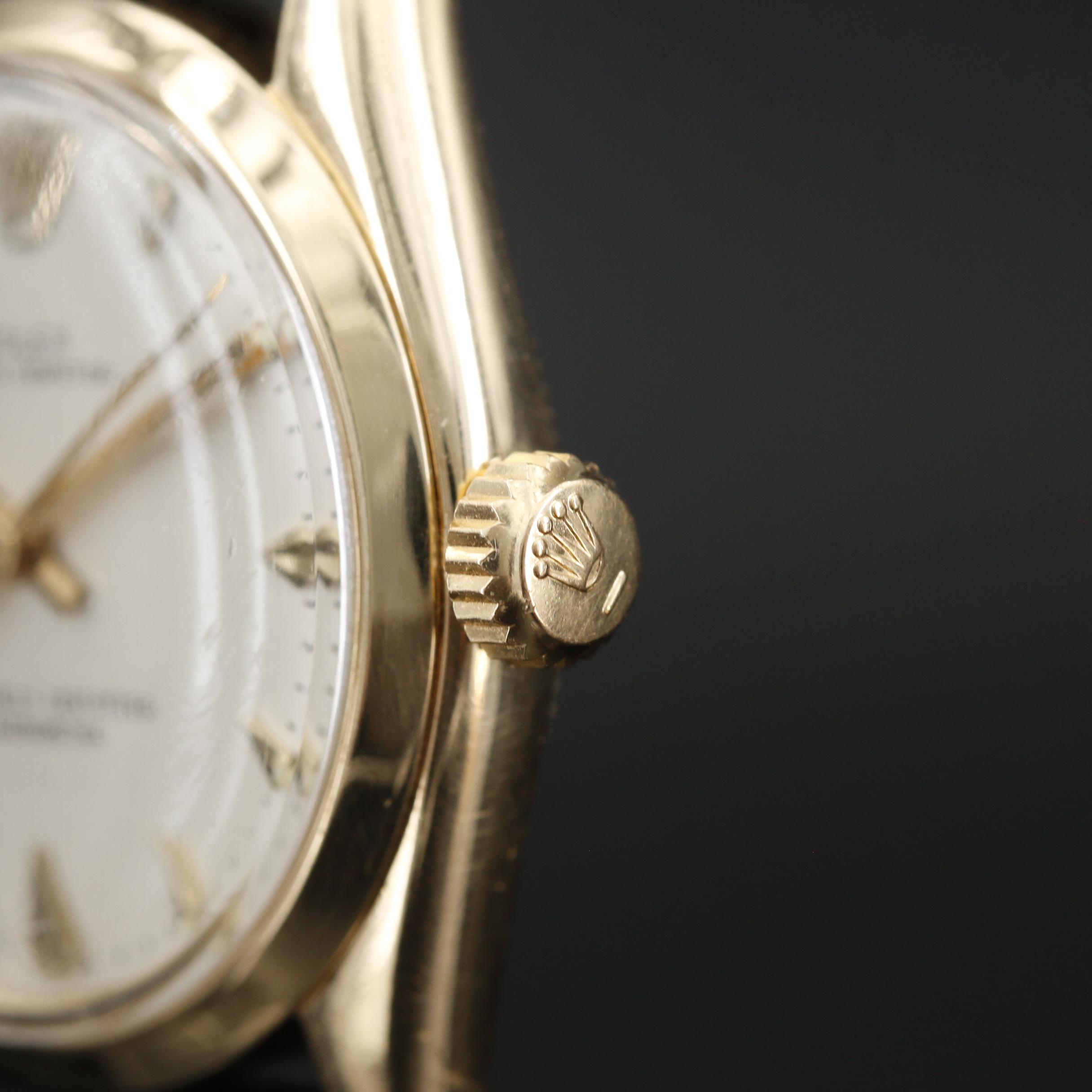 1957 Rolex Oyster Perpetual 14K Gold Automatic Watch