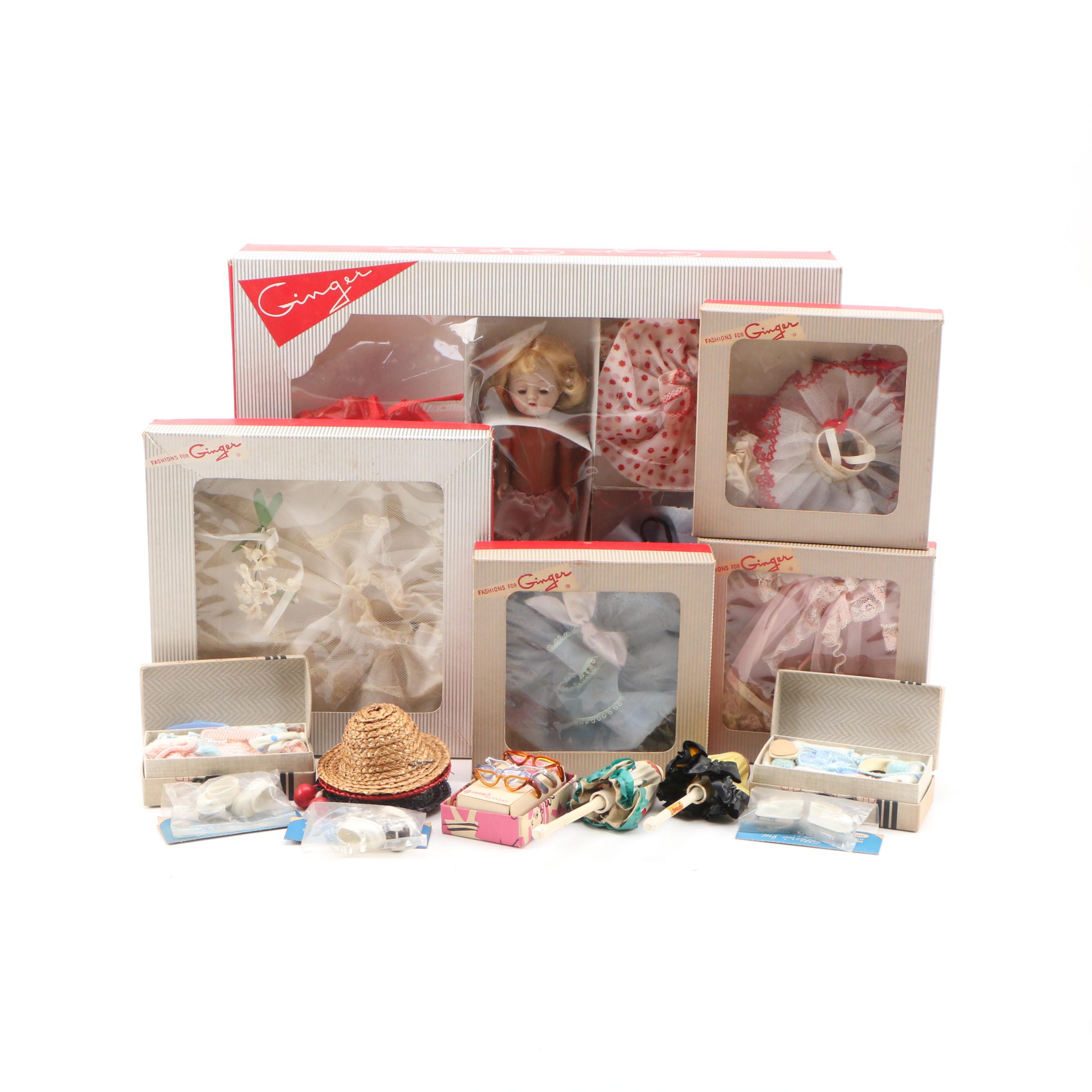 Cosmopolitan Doll Company "Ginger" Doll with Fashion and Accessories