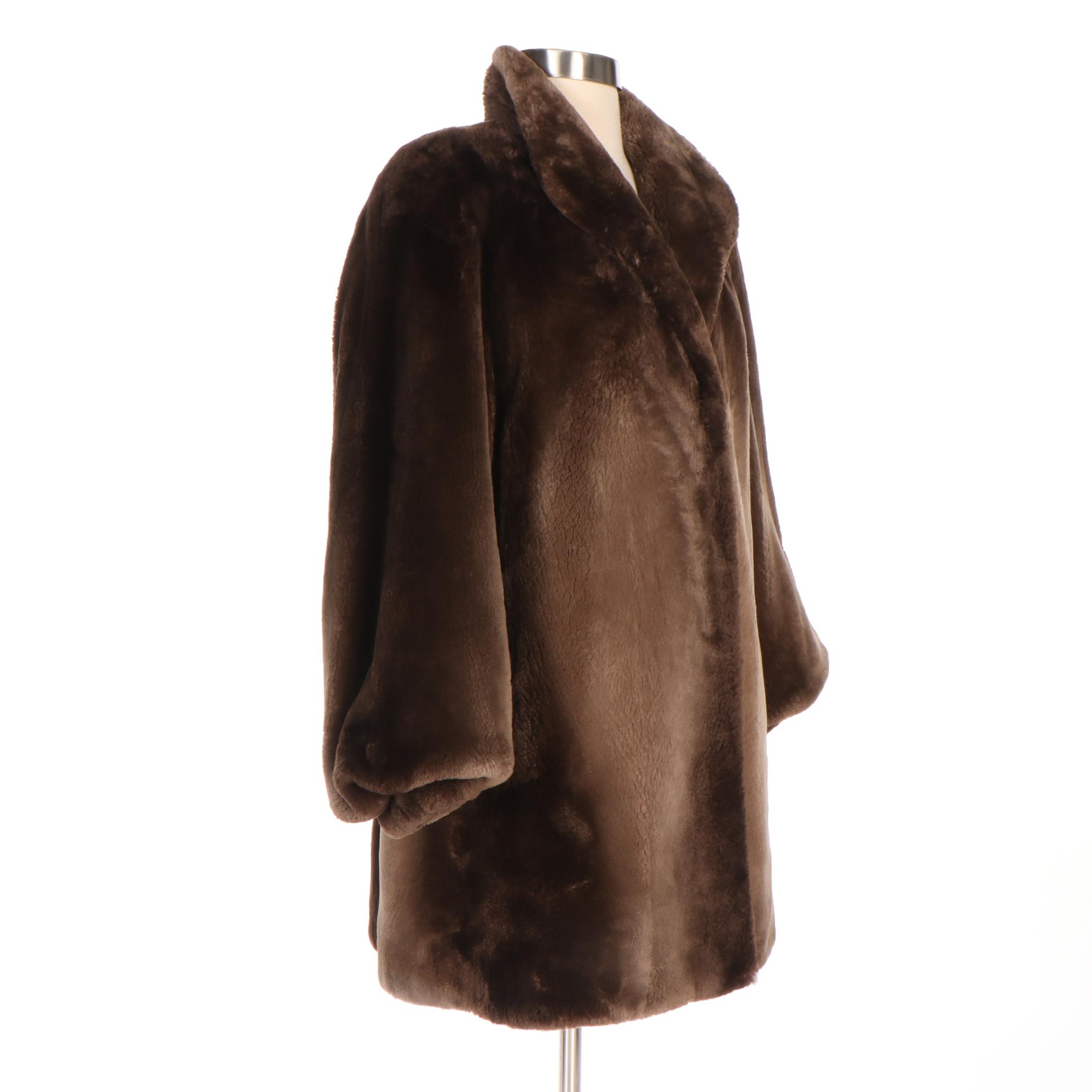 Birger Christensen Phantom Sheared Beaver Fur Coat from Saks Fifth Avenue
