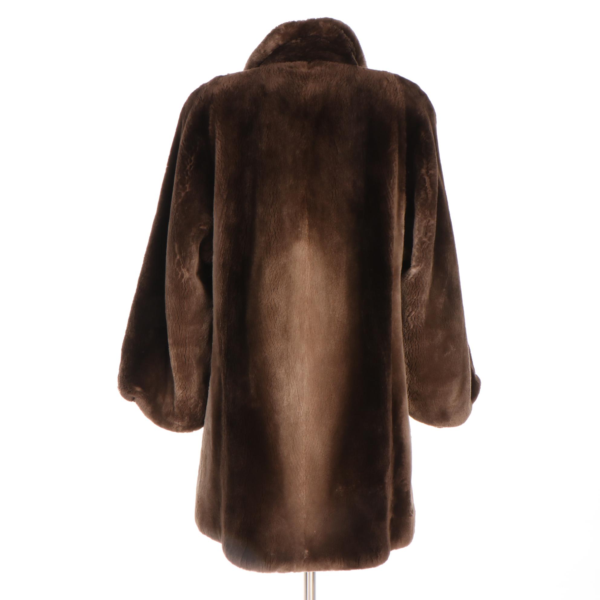Birger Christensen Phantom Sheared Beaver Fur Coat from Saks Fifth Avenue