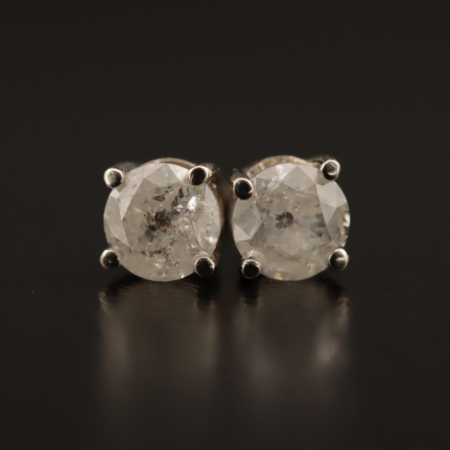 14K 0.80 CTW Diamond Stud Earrings