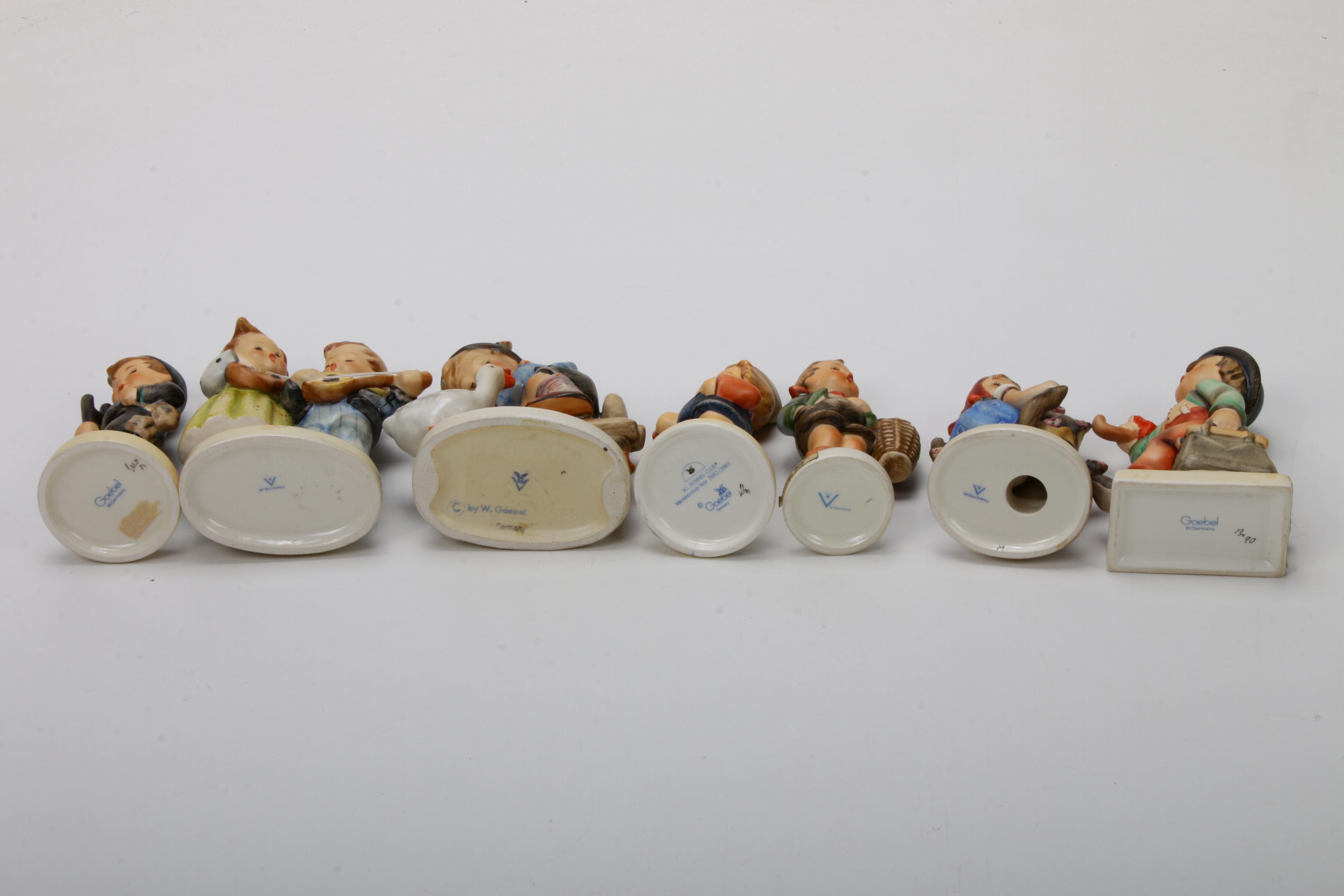 Goebel "Apple Tree Girl", "Merry Wanderer" and Other Porcelain Hummel Figurines