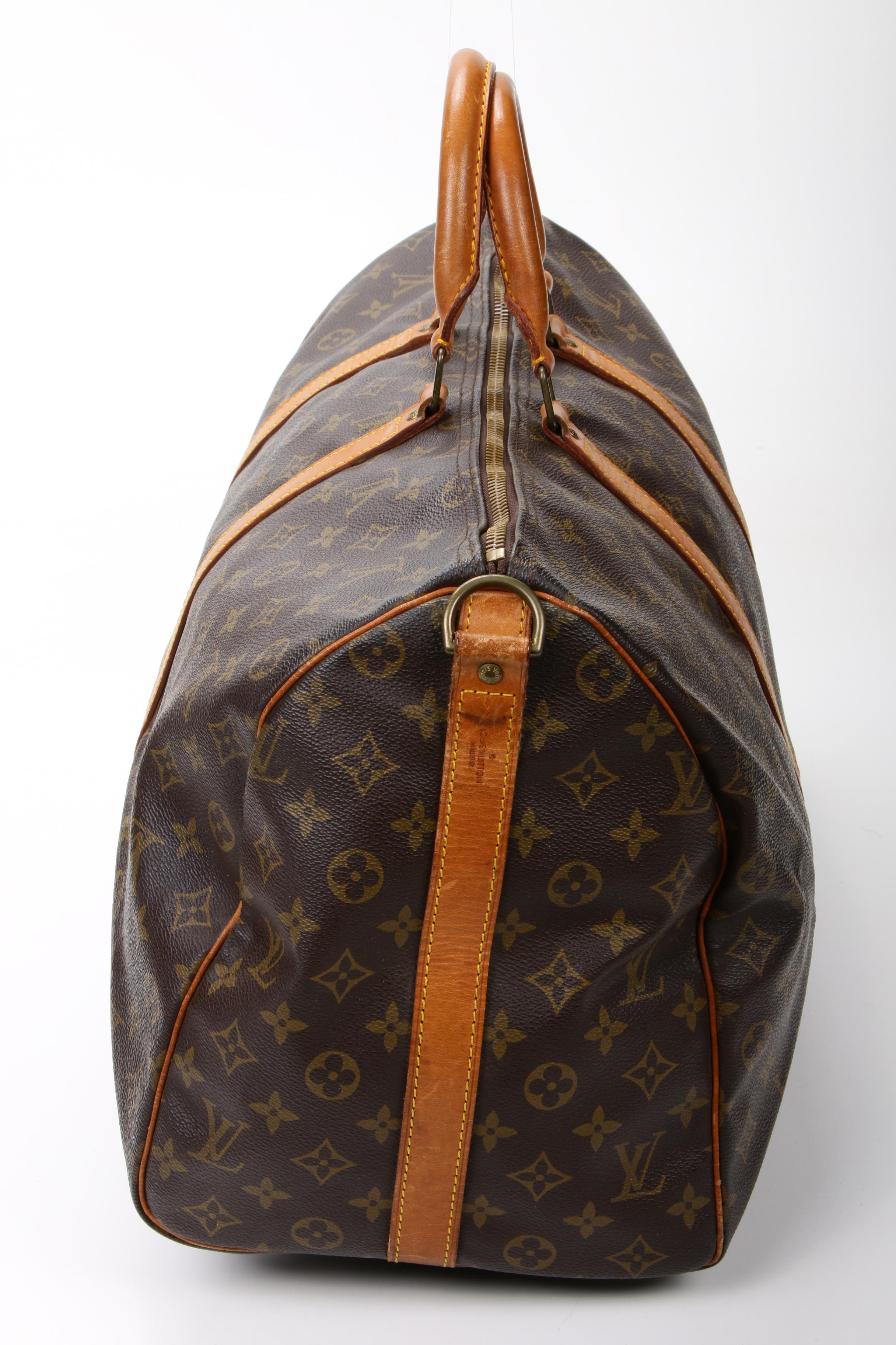 Louis Vuitton Malletier Keepall 50 in Monogram Canvas and Vachetta Leather