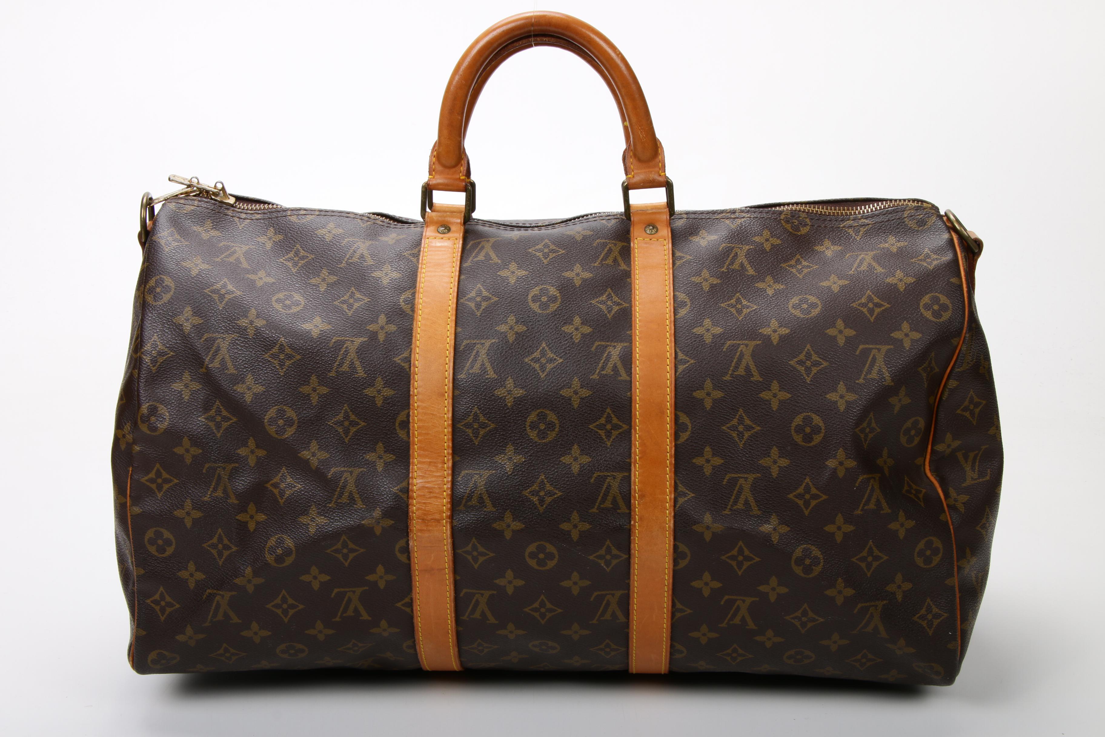Louis Vuitton Malletier Keepall 50 in Monogram Canvas and Vachetta Leather
