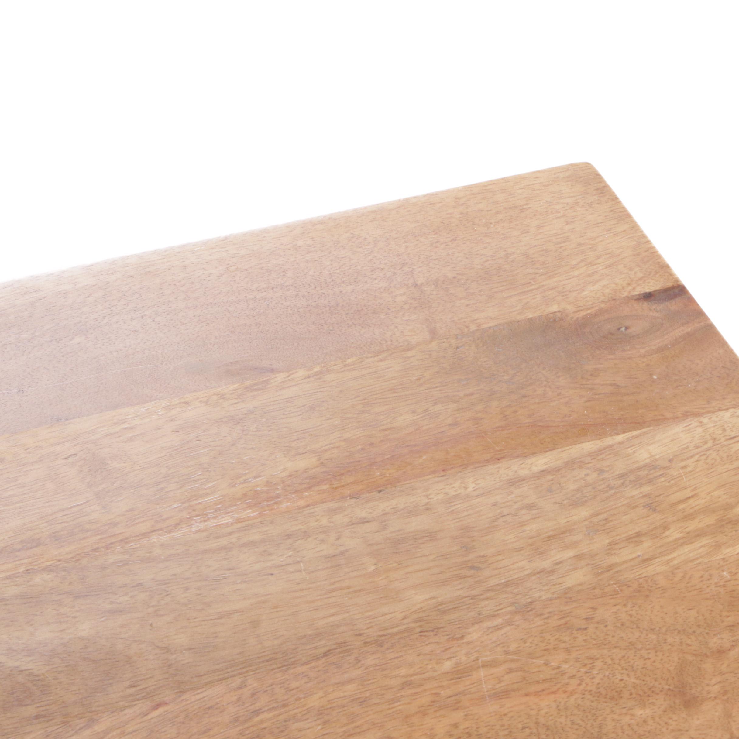 West Elm Mangowood and Steel Pipe Side Table