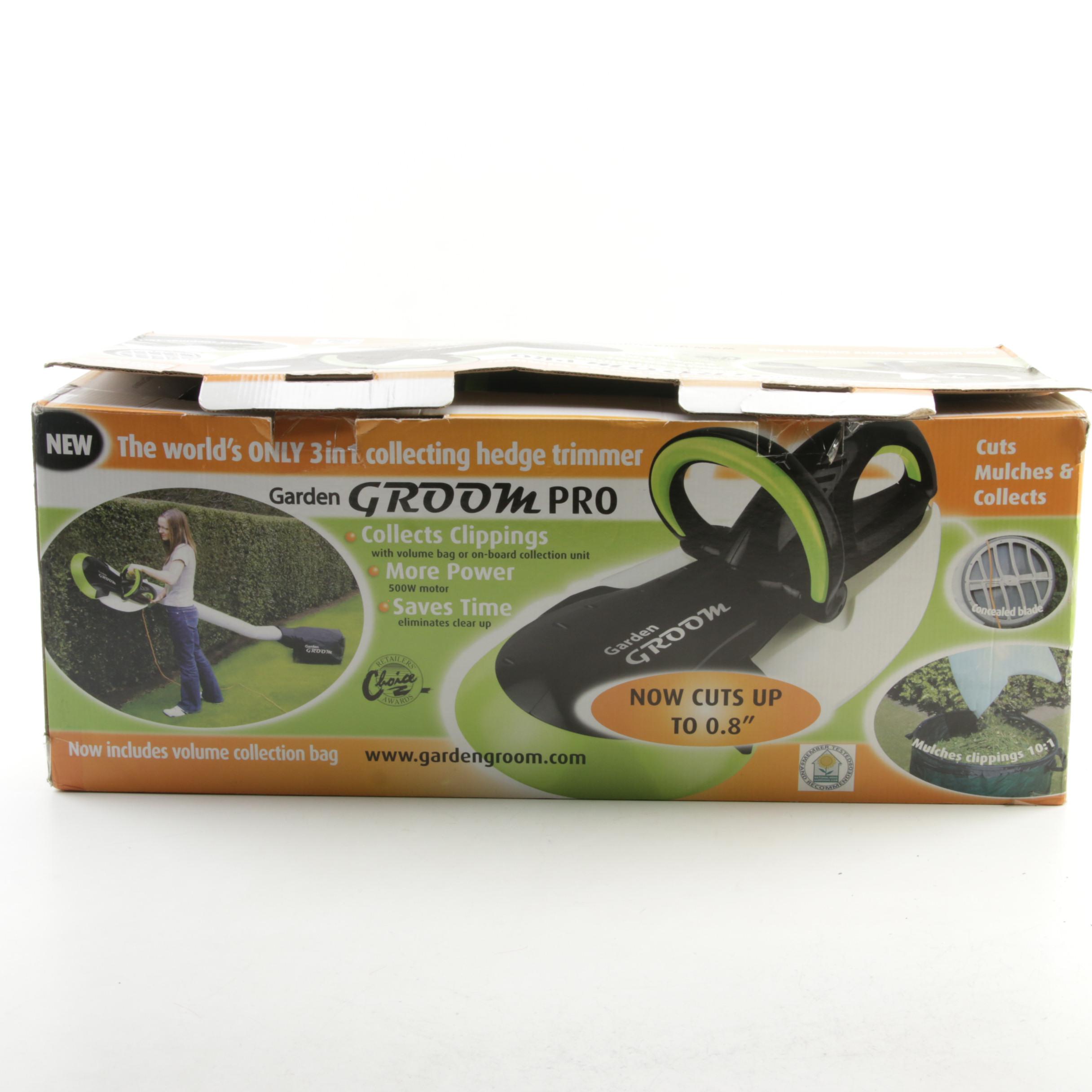 Garden Groom "Pro" 3 in 1 Electric Collecting Hedge Trimmer