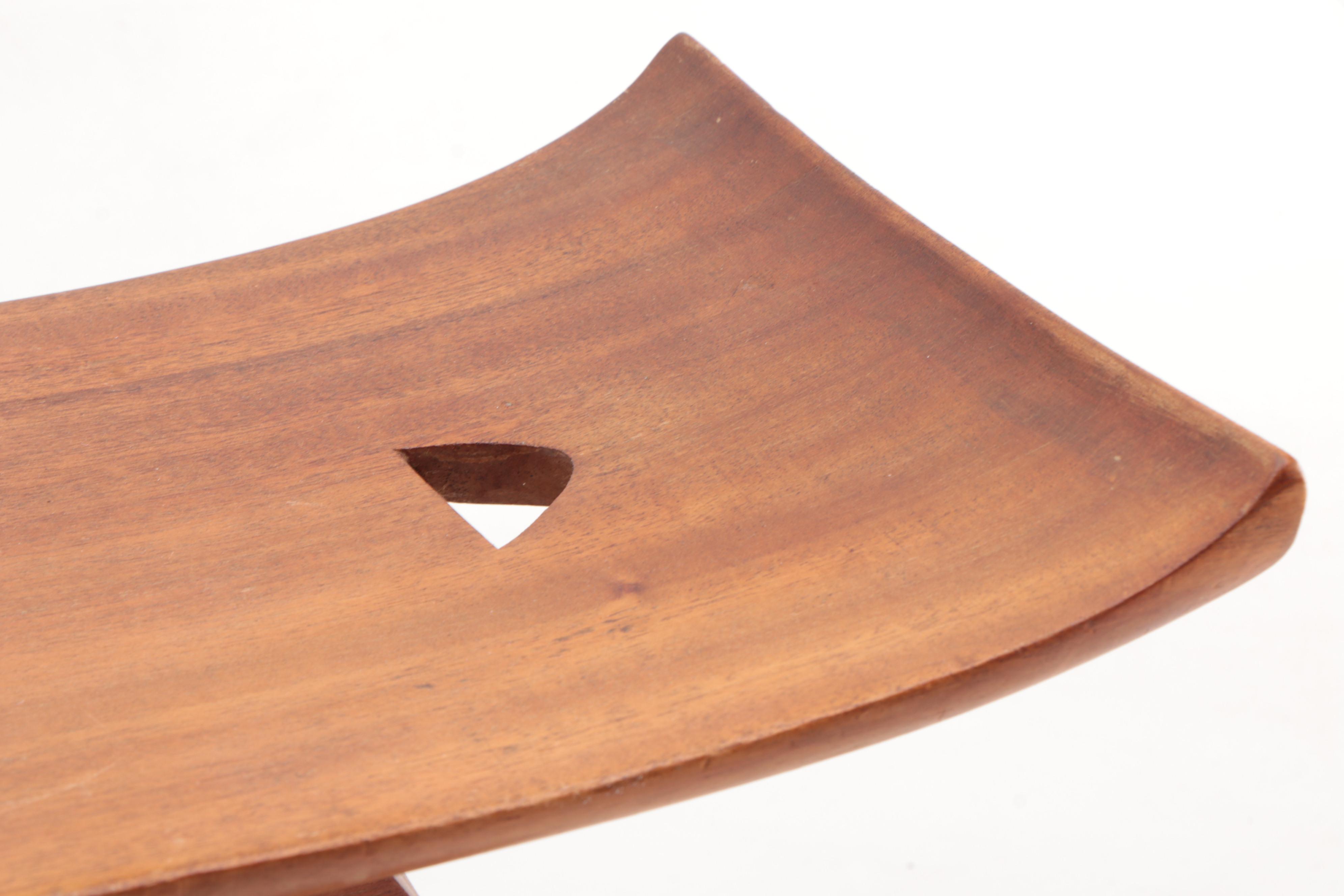 Ashanti Hand Carved Wood Tribal Stool