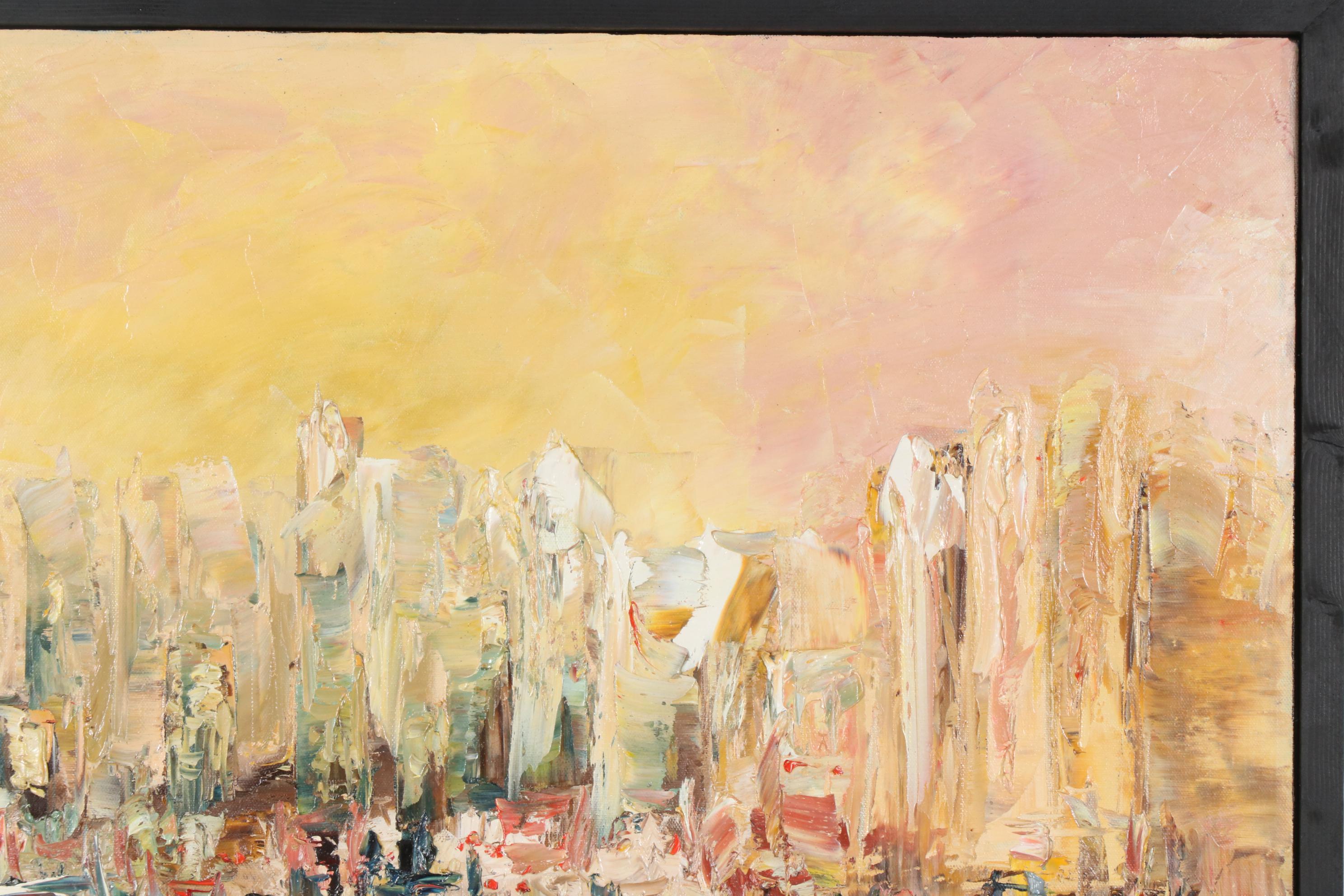 Farshad Lanjani Oil Painting "The Golden City", 2010