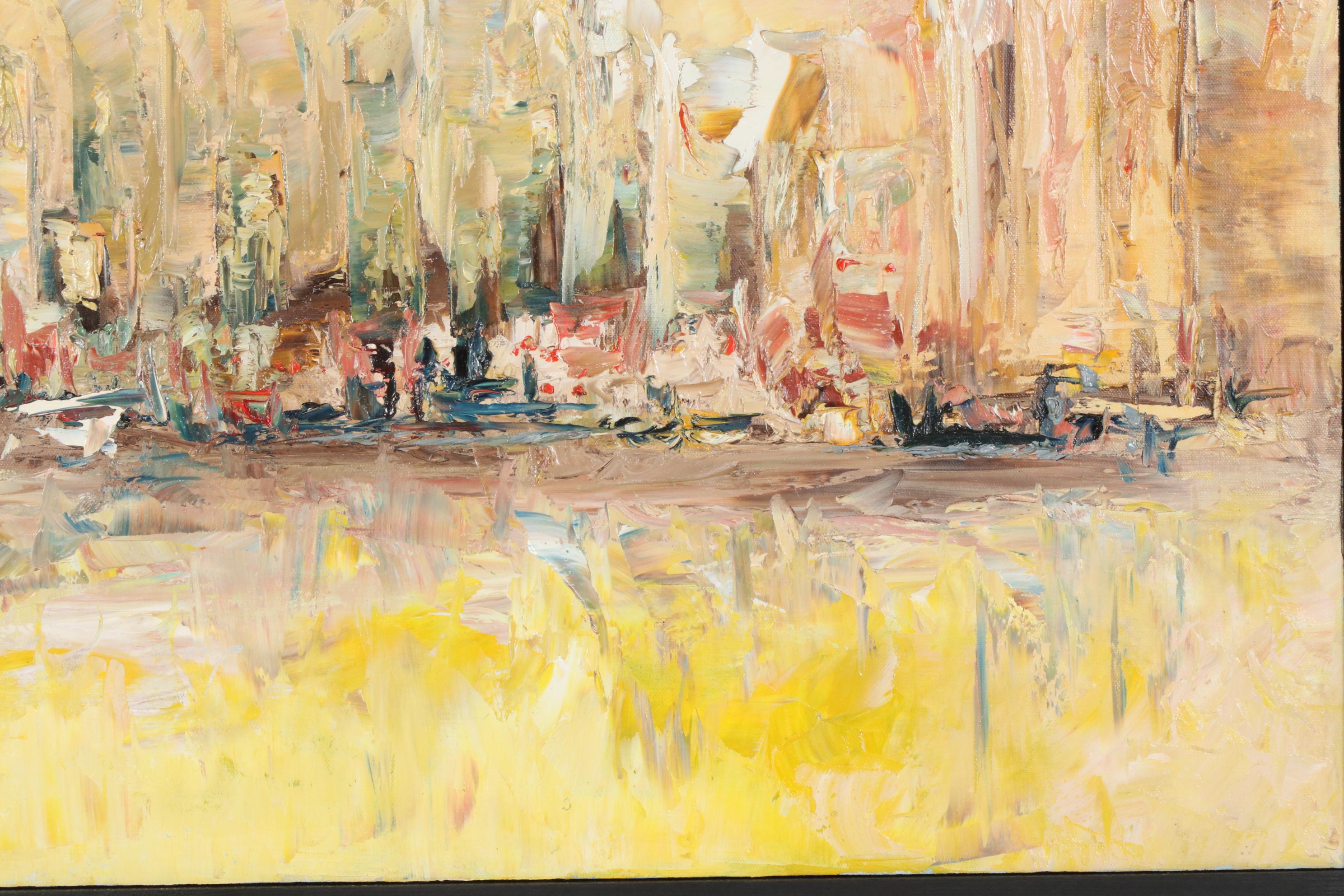 Farshad Lanjani Oil Painting "The Golden City", 2010