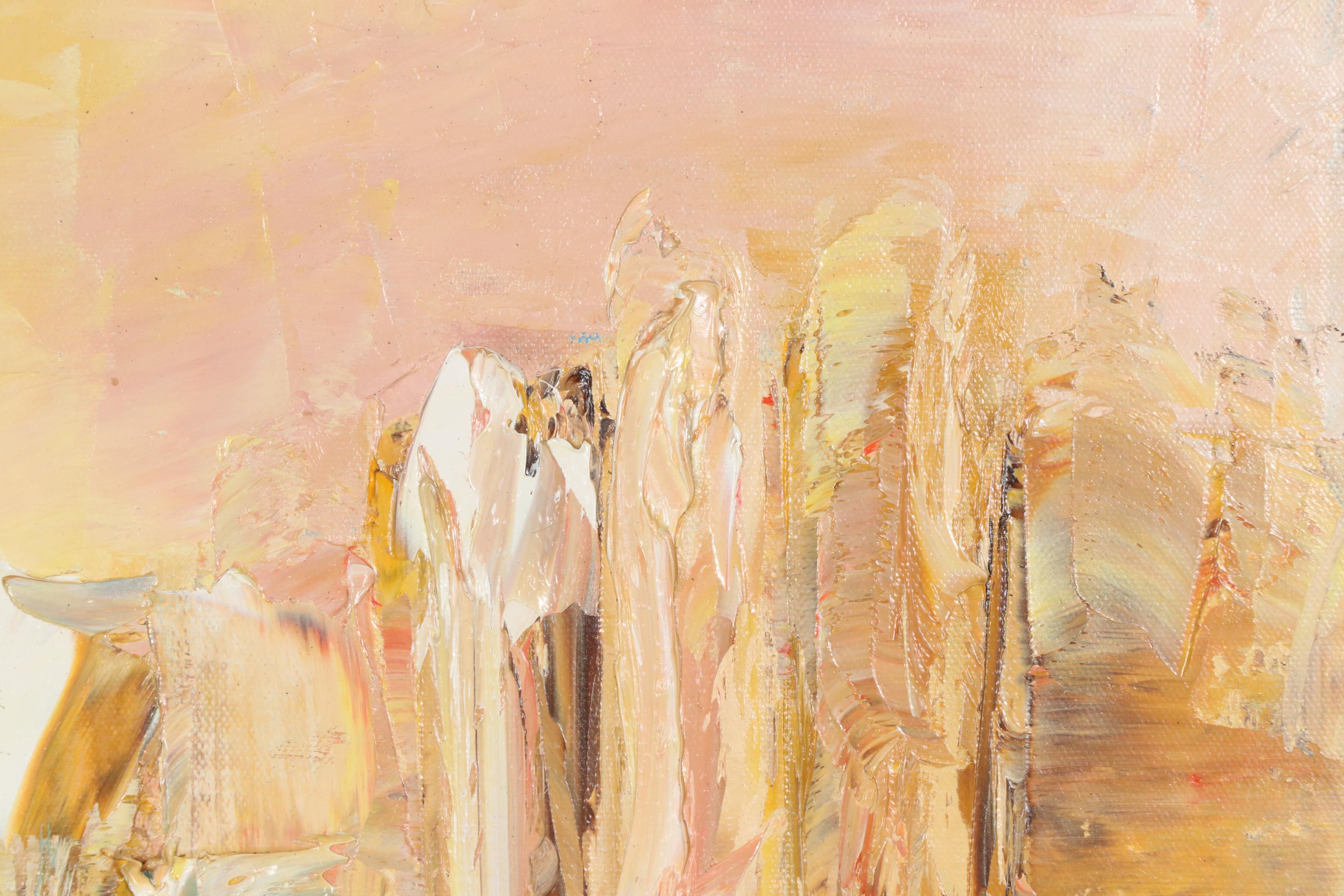 Farshad Lanjani Oil Painting "The Golden City", 2010