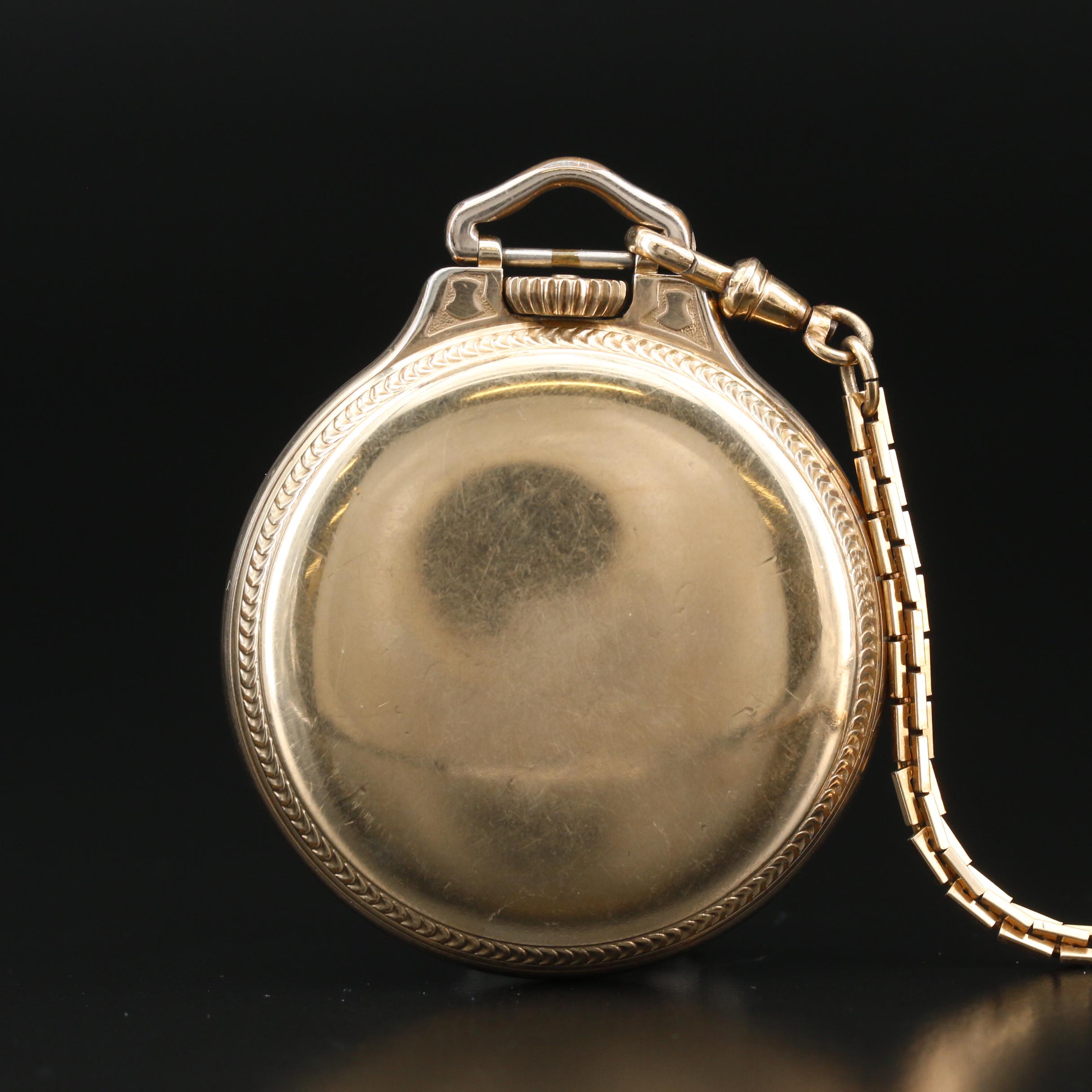 1931 Hamilton "Railroad Grade" Pocket Watch With Chain Fob