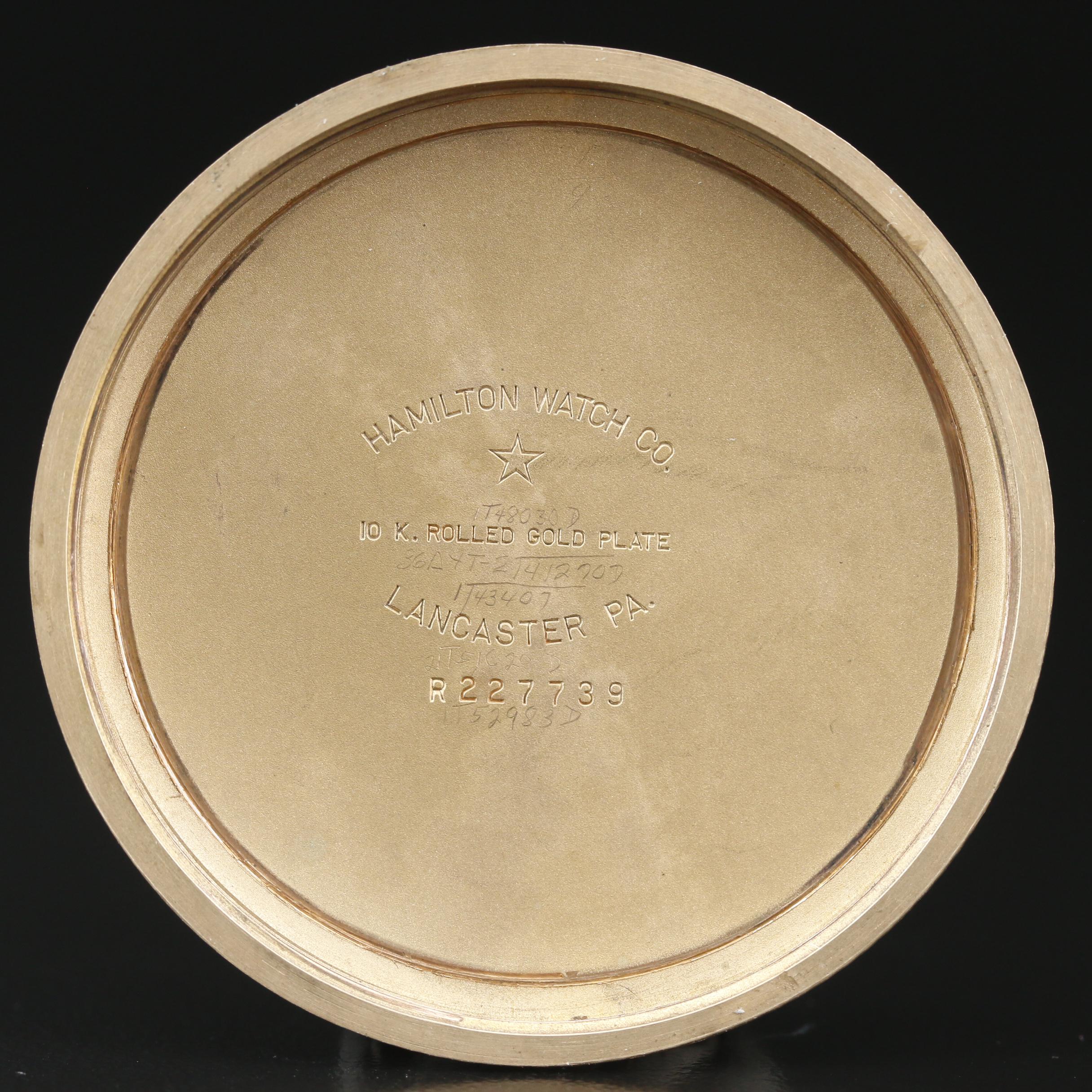 1931 Hamilton "Railroad Grade" Pocket Watch With Chain Fob