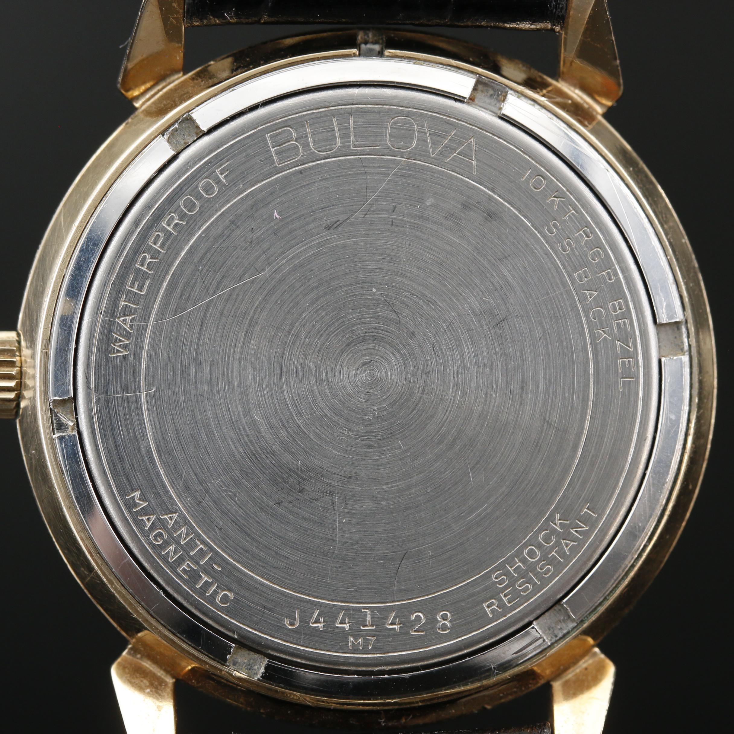 1967 Bulova Date King 10K Rolled Gold Plate Stem Wind Watch