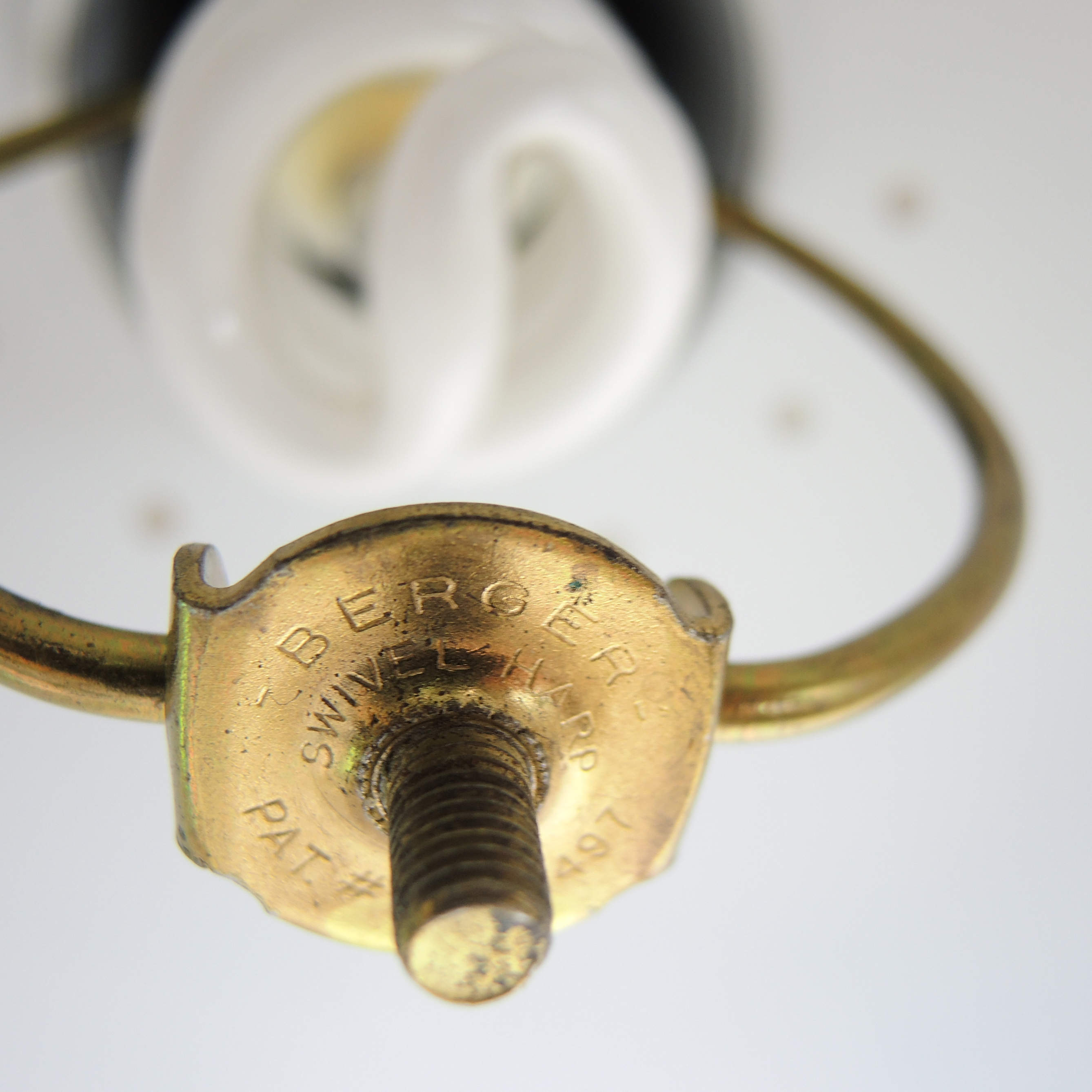 Mid Century Modern Berger Brass Adjustable Wall Lamp