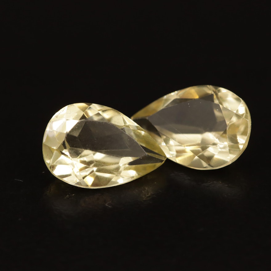 Loose 5.29 CTW Faceted Citrines