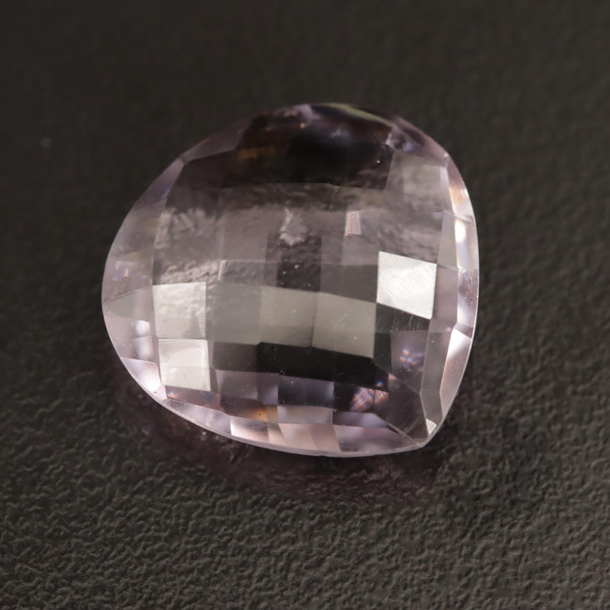 Loose 11.88 CT Pear Faceted Amethyst