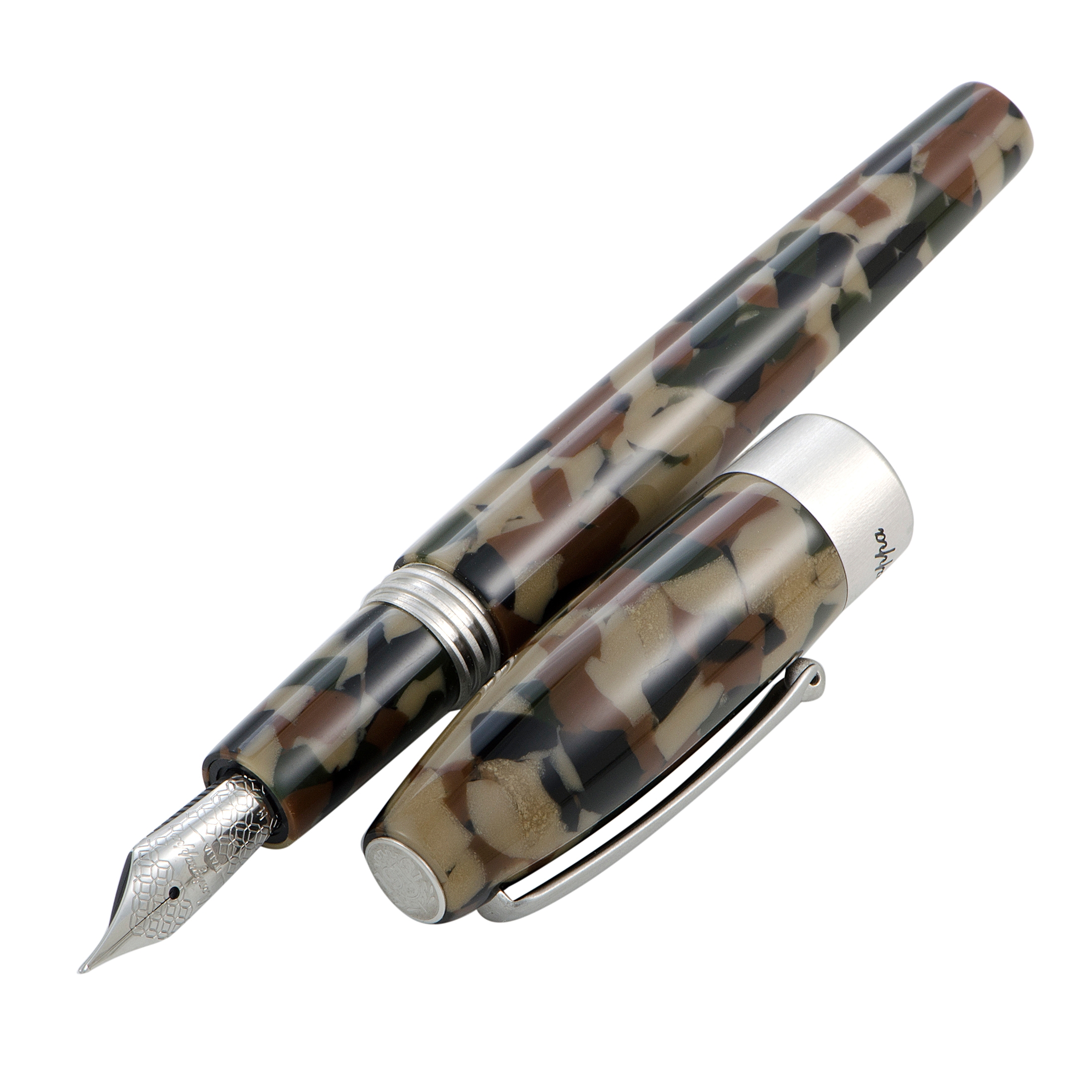 Montegrappa "Fortuna" Camouflage Bold Nib Fountain Pen