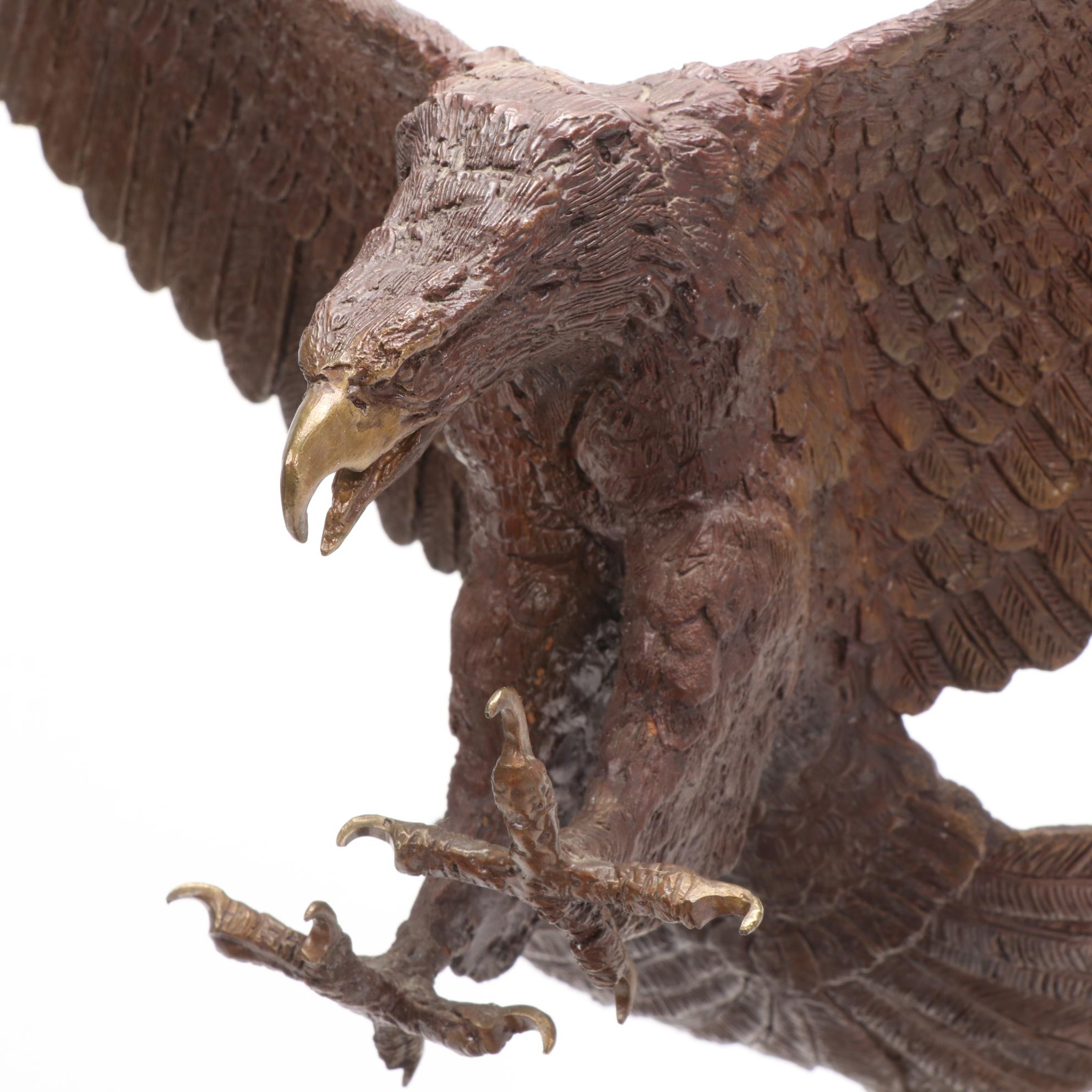 Wally Shoop Bronze Sculpture "Right Move"