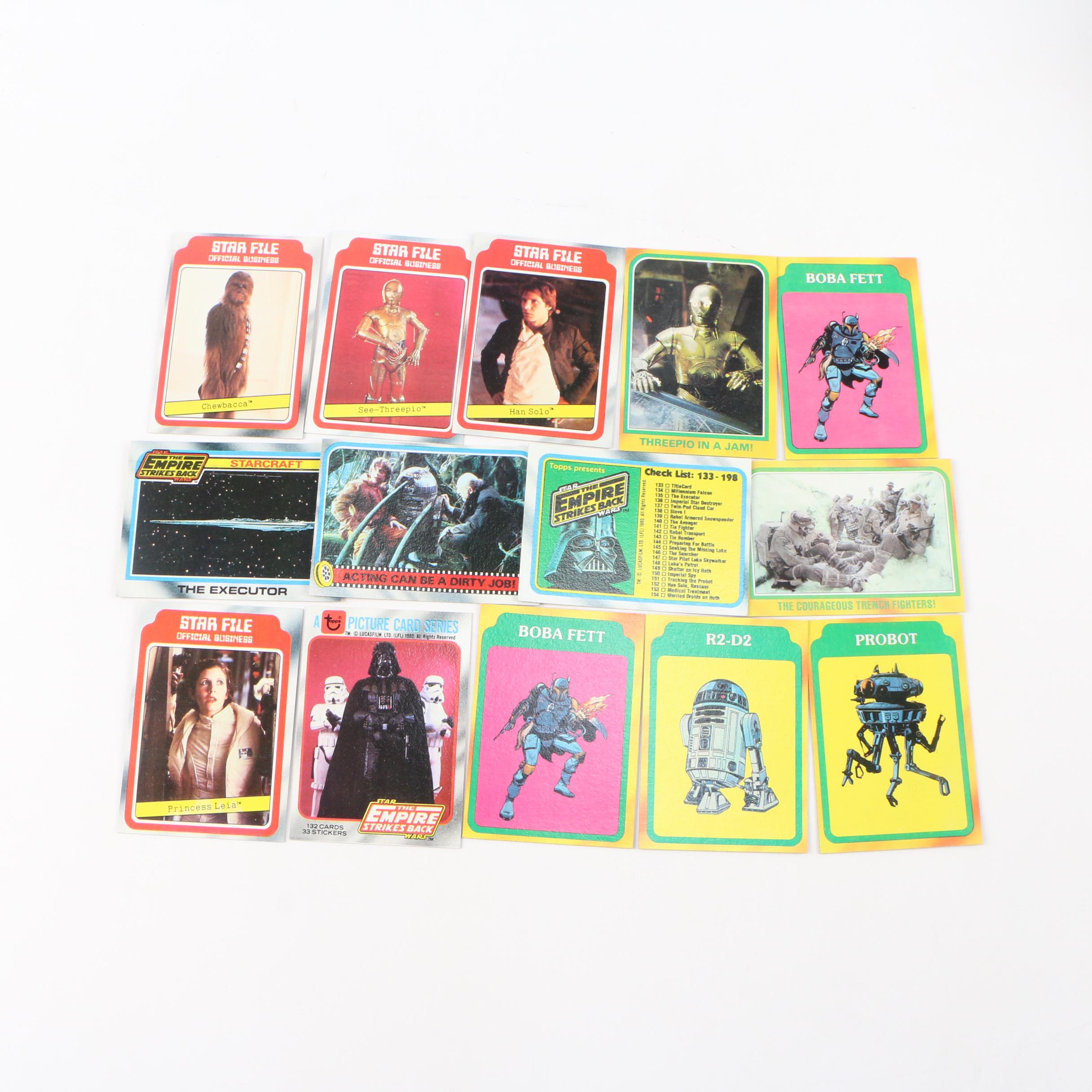 1980 Star Wars "The Empire Strikes Back" Topps Trading Cards