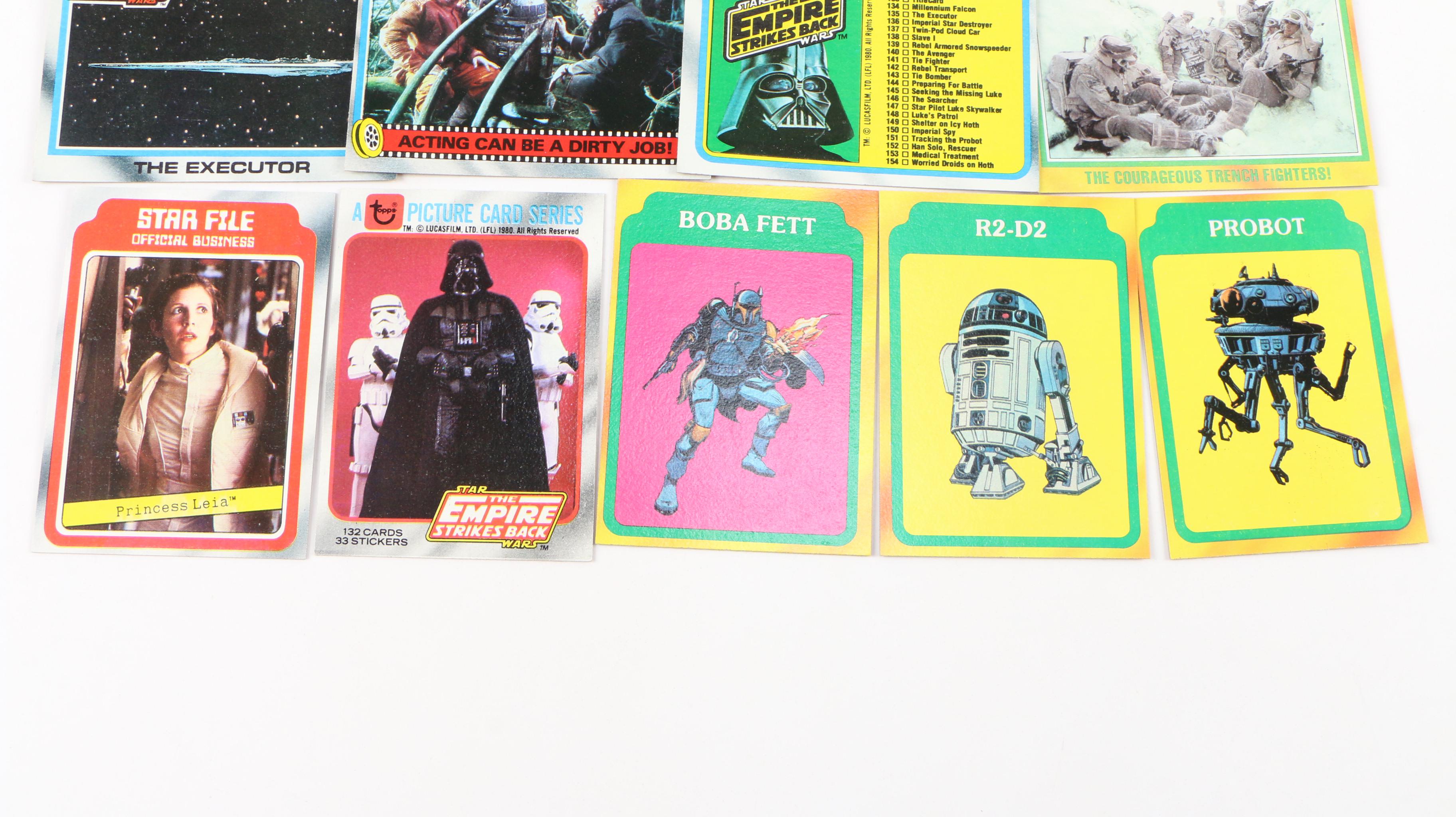 1980 Star Wars "The Empire Strikes Back" Topps Trading Cards