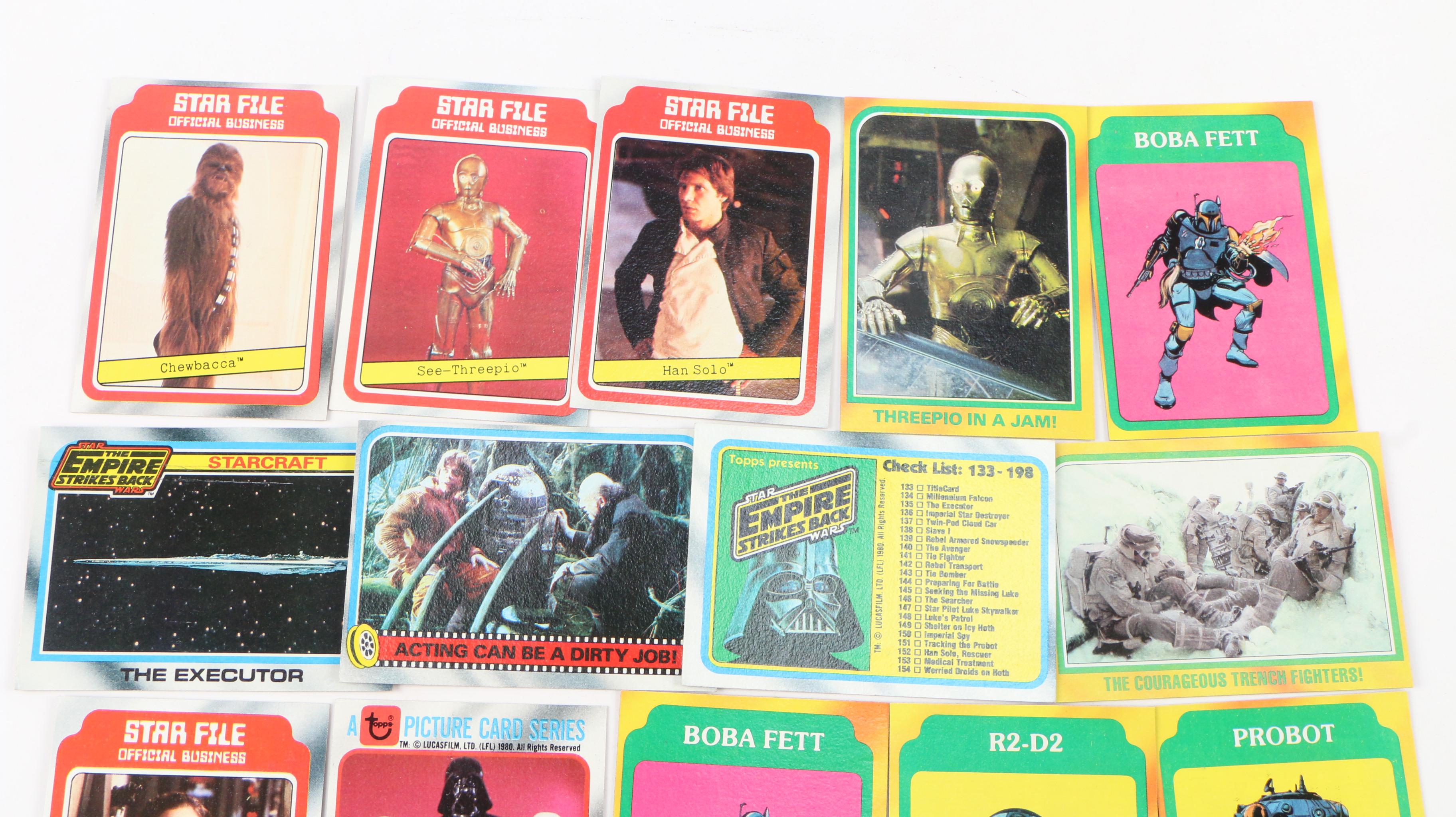 1980 Star Wars "The Empire Strikes Back" Topps Trading Cards