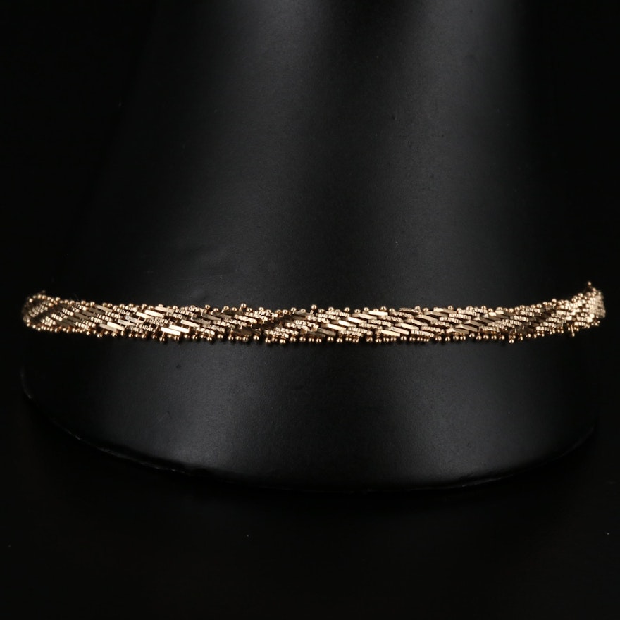 14K Gold Riccio Link Bracelet